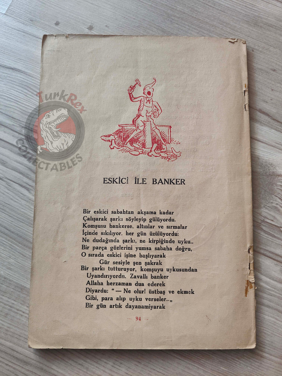 Jean de La Fontaine – Stories from Fables 1934 Turkish Book Turkey Illustrated