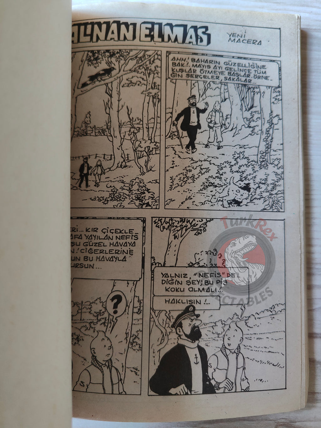 Tintin – Tintin In Tibet & The Castafiore Emerald late 1980s Turkish Edition Comic Turkey