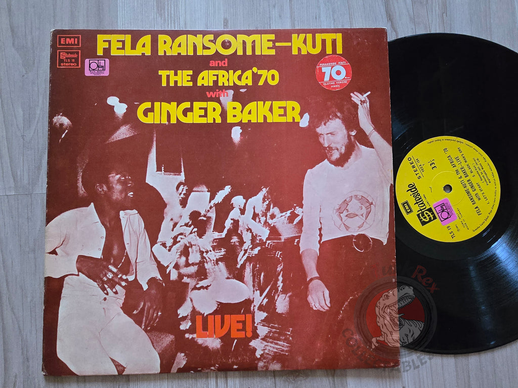 Fela Ransome-Kuti And The Africa '70 with Ginger Baker – Live! Turkish Pressing Vinyl Turkey Edition