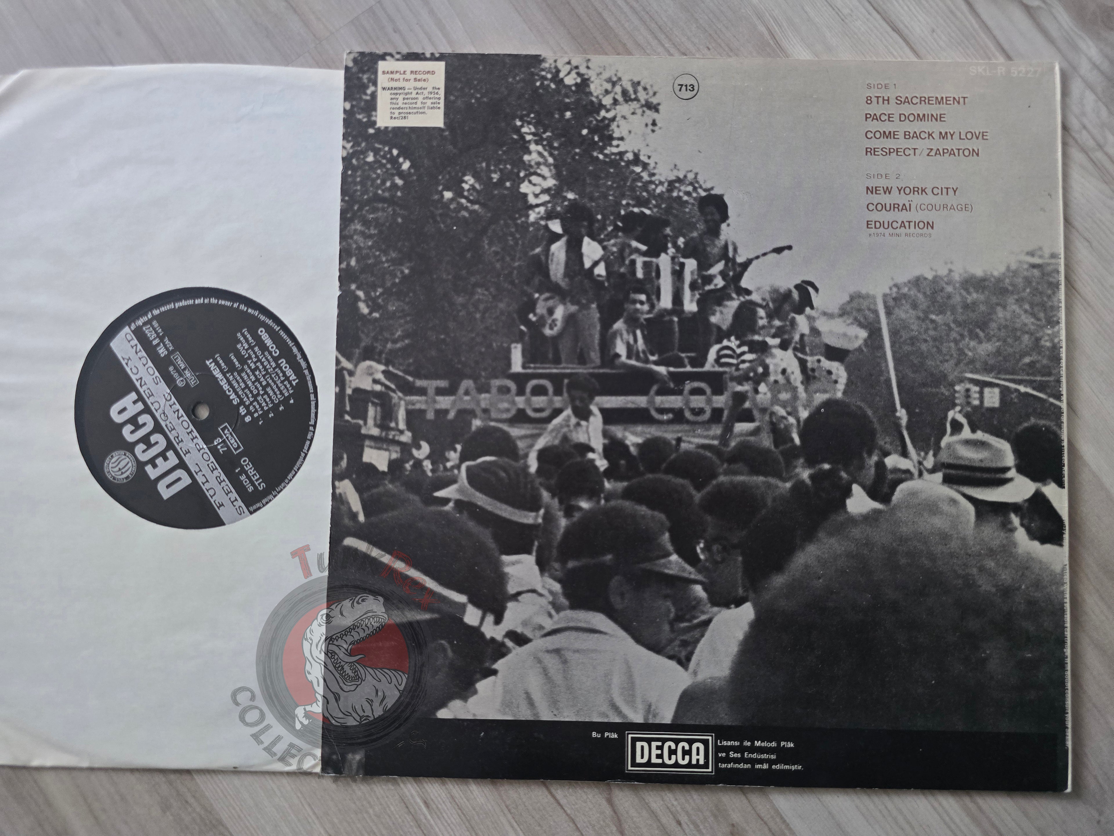 Tabou Combo – 8th Sacrement Turkish Pressing Vinyl Turkey Edition