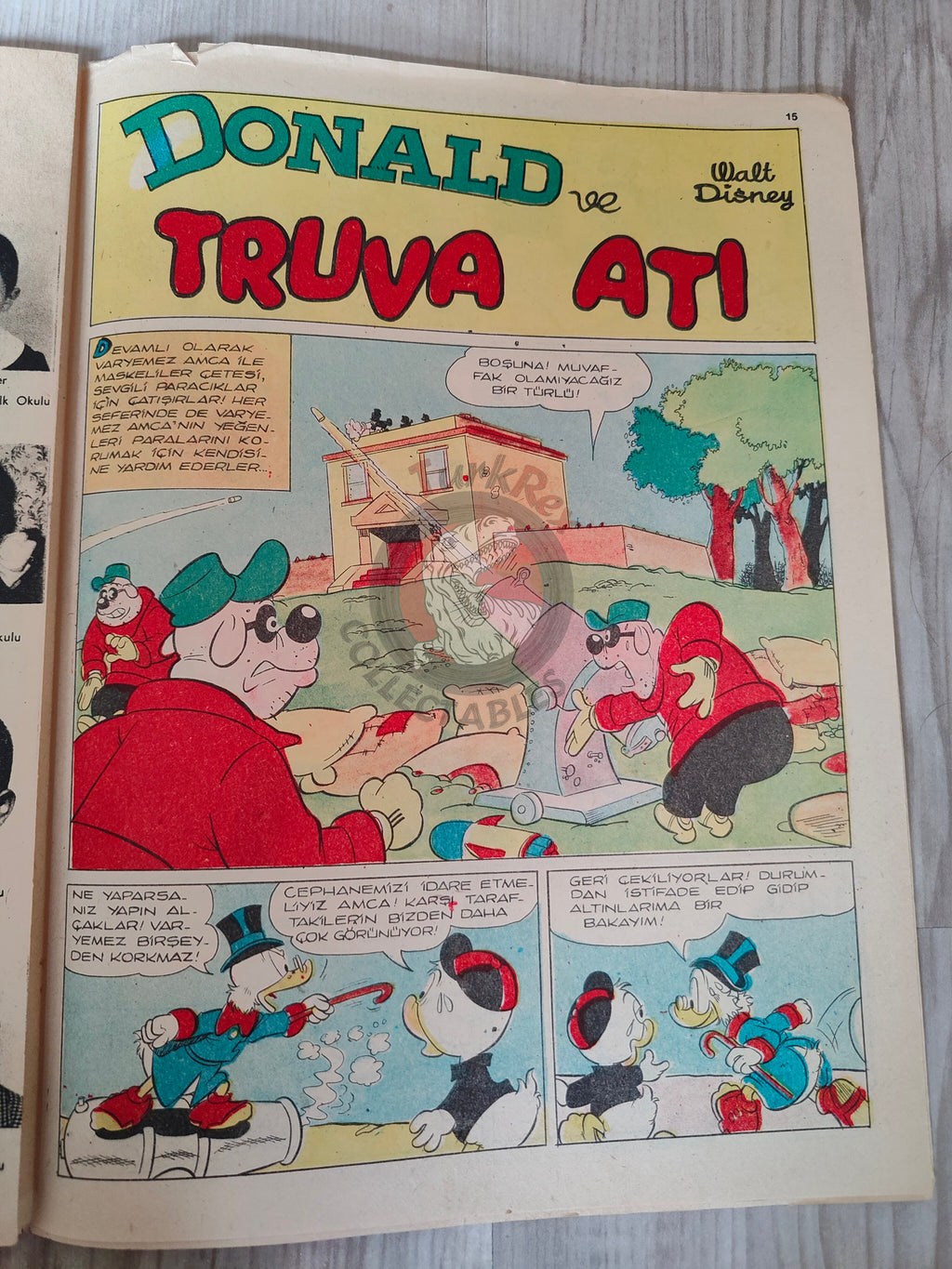 Mickey Mouse Mag 1963 Turkish Comic Turkey Walt Disney Donald Duck Goofy