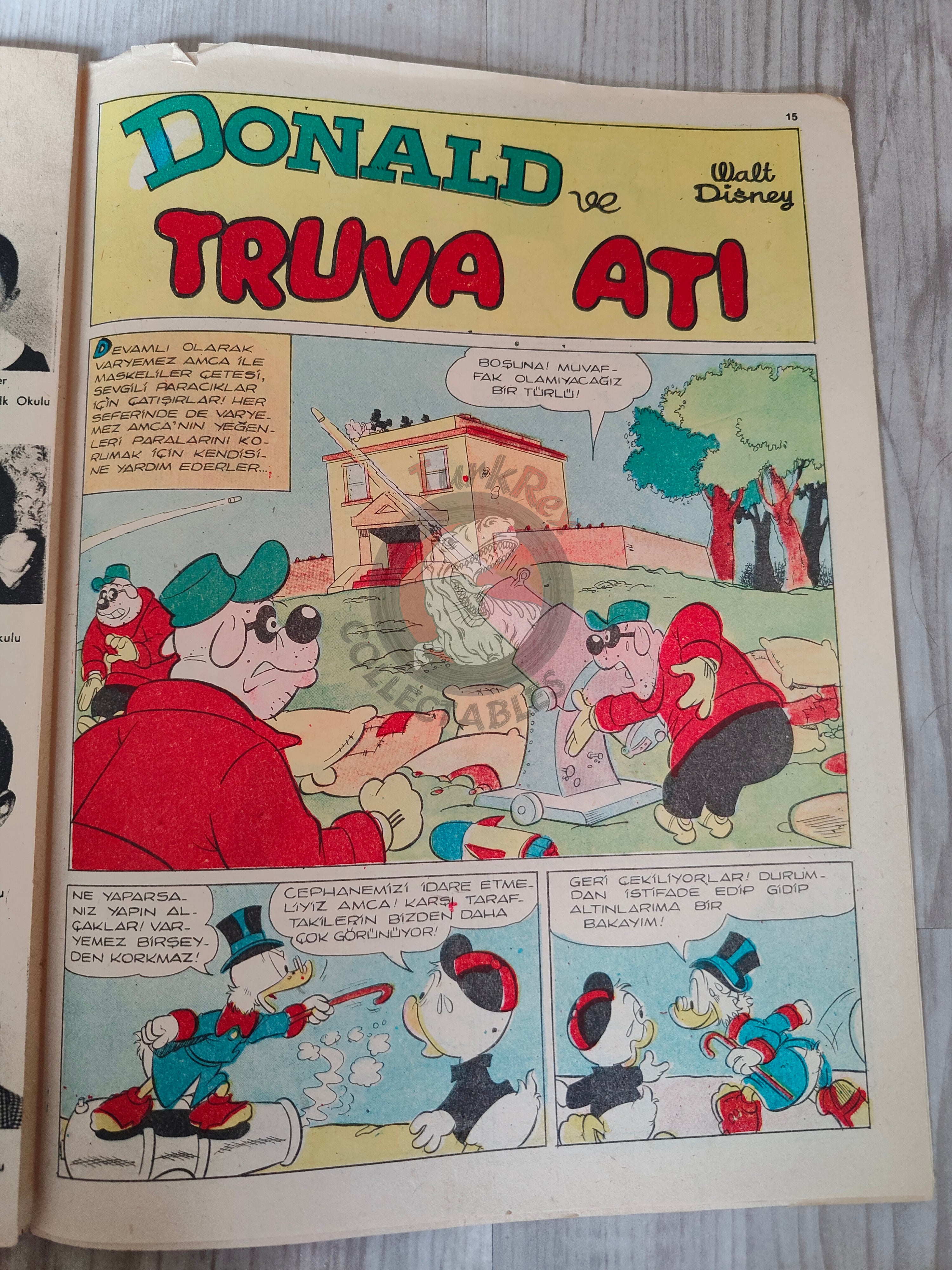 Mickey Mouse Mag 1963 Turkish Comic Turkey Walt Disney Donald Duck Goofy