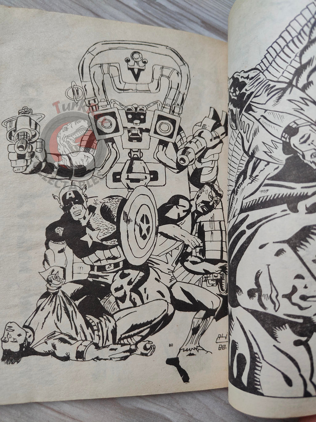 Captain America – Issue #20 1988 Turkish Comic Turkey #231 #232 #233 #234