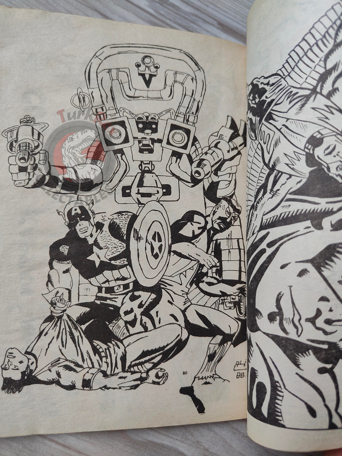 Captain America – Issue #20 1988 Turkish Comic Turkey #231 #232 #233 #234