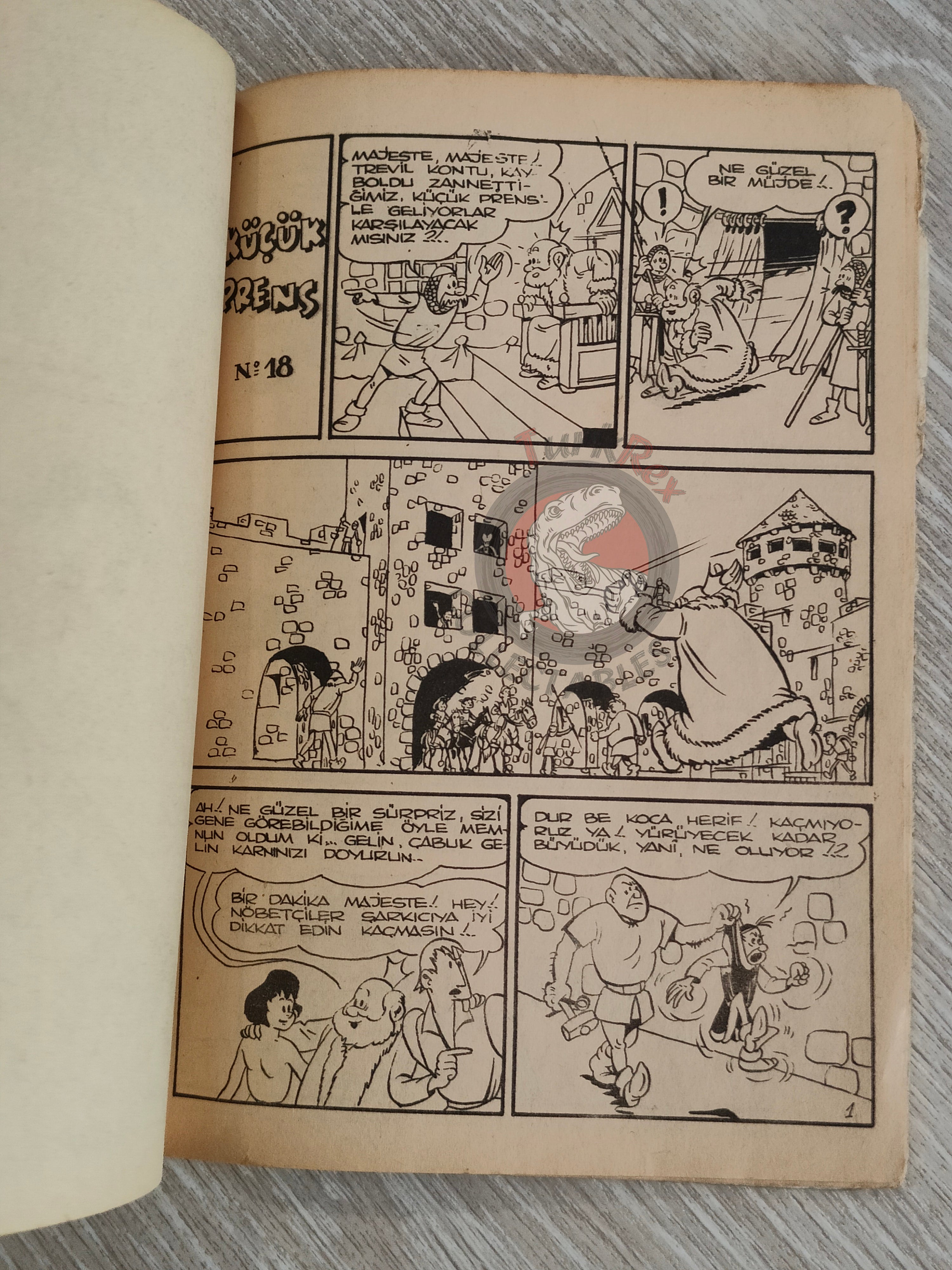 Johan et Pirlouit #16–18 1966 Turkish Comic Turkey Le Châtiment de Basenhau #1