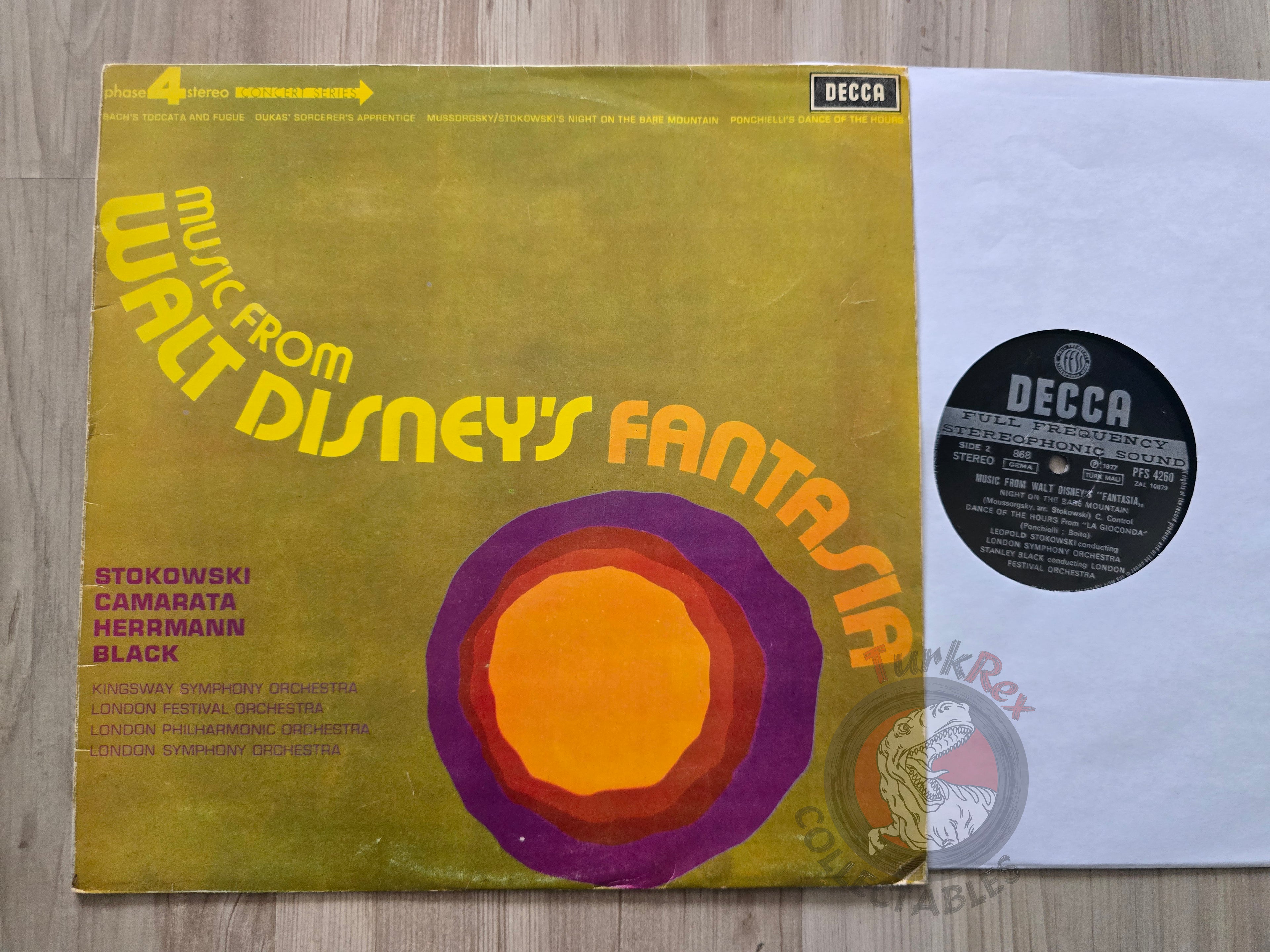 Music From Walt Disney's Fantasia  Turkish Pressing Vinyl Turkey Edition