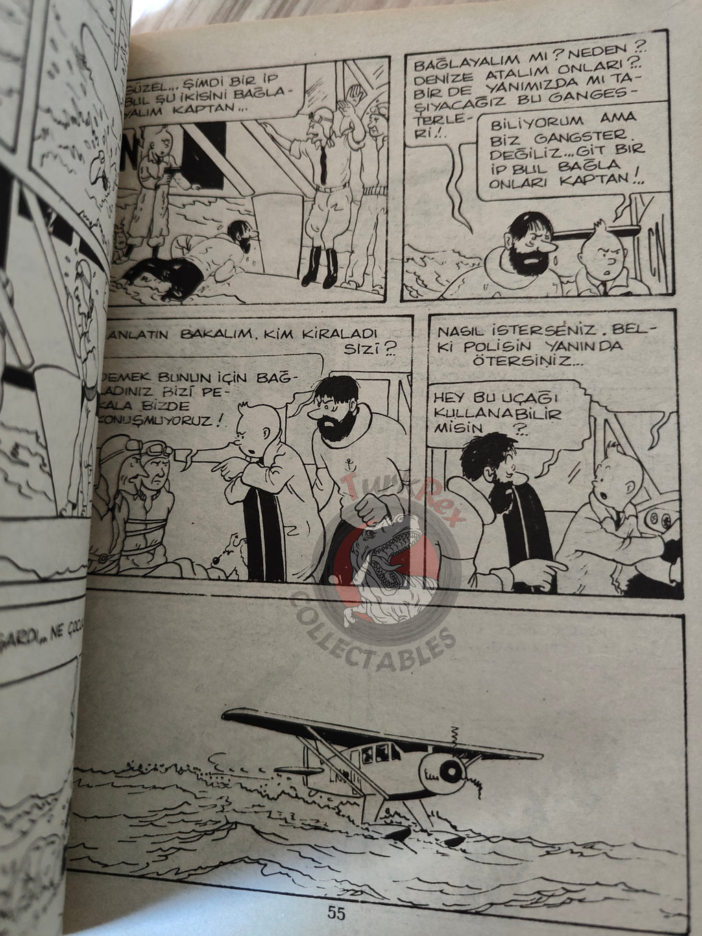 Tintin – The Crab with the Golden Claws mid 1980s Turkish Edition Comic Turkey 1