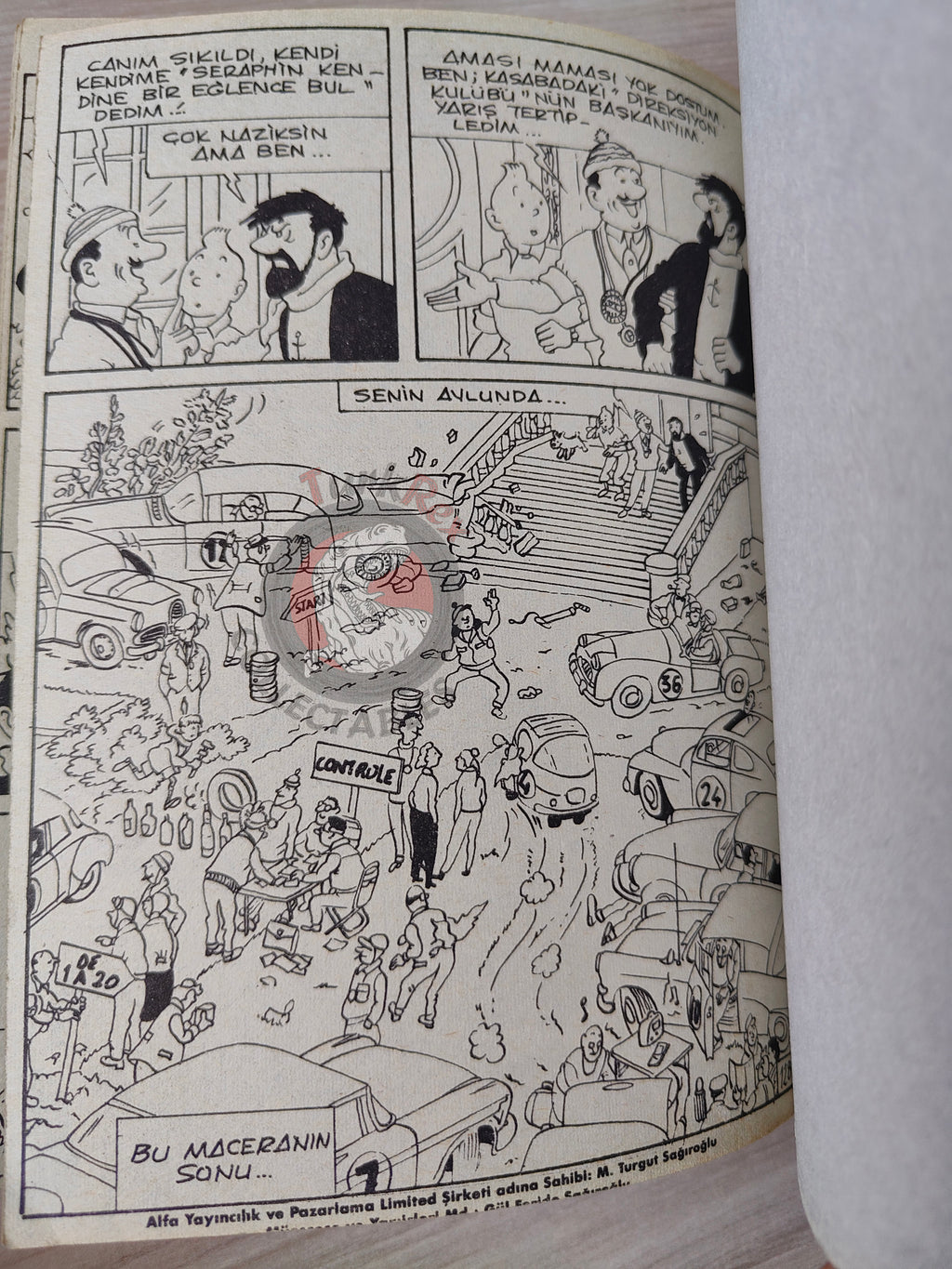Tintin – The Red Sea Sharks & Calculus Affair late 1980s Turkish Edition Comic Turkey