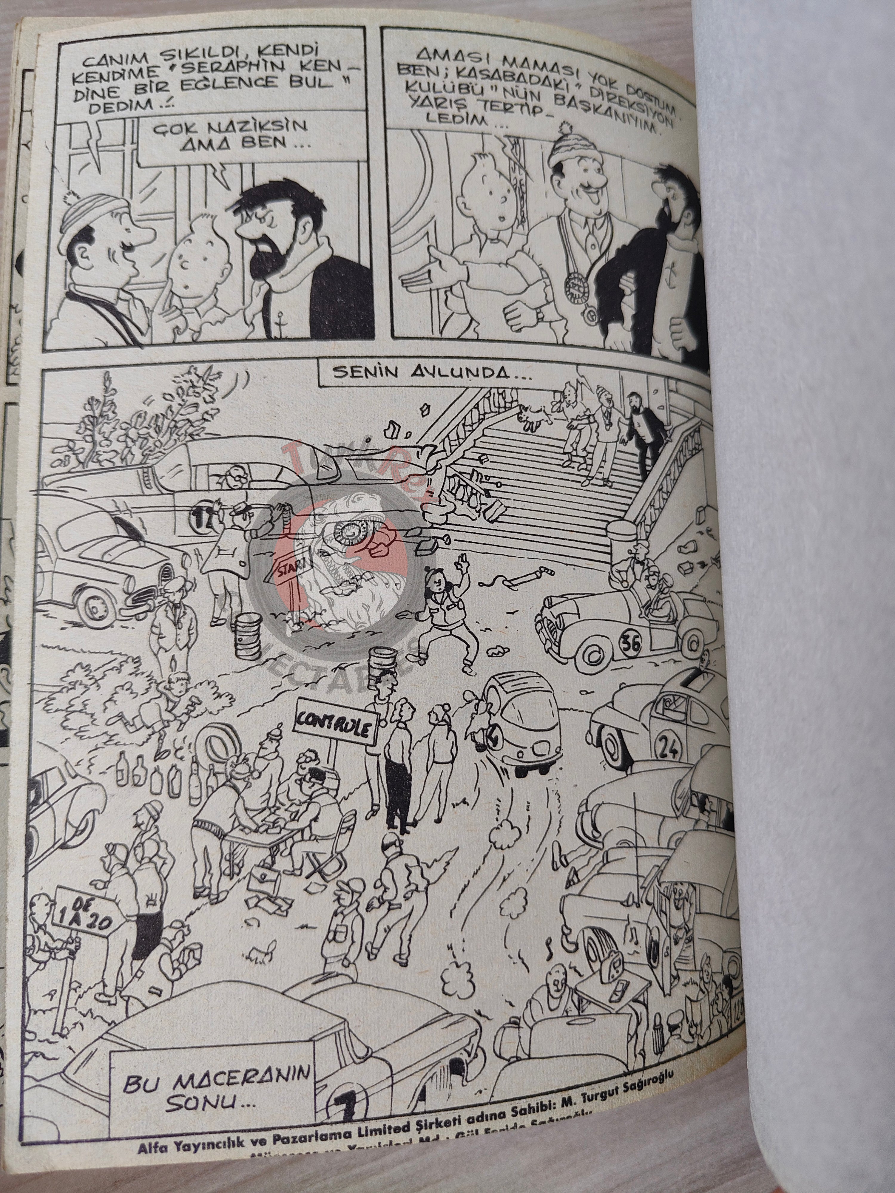 Tintin – The Red Sea Sharks & Calculus Affair late 1980s Turkish Edition Comic Turkey