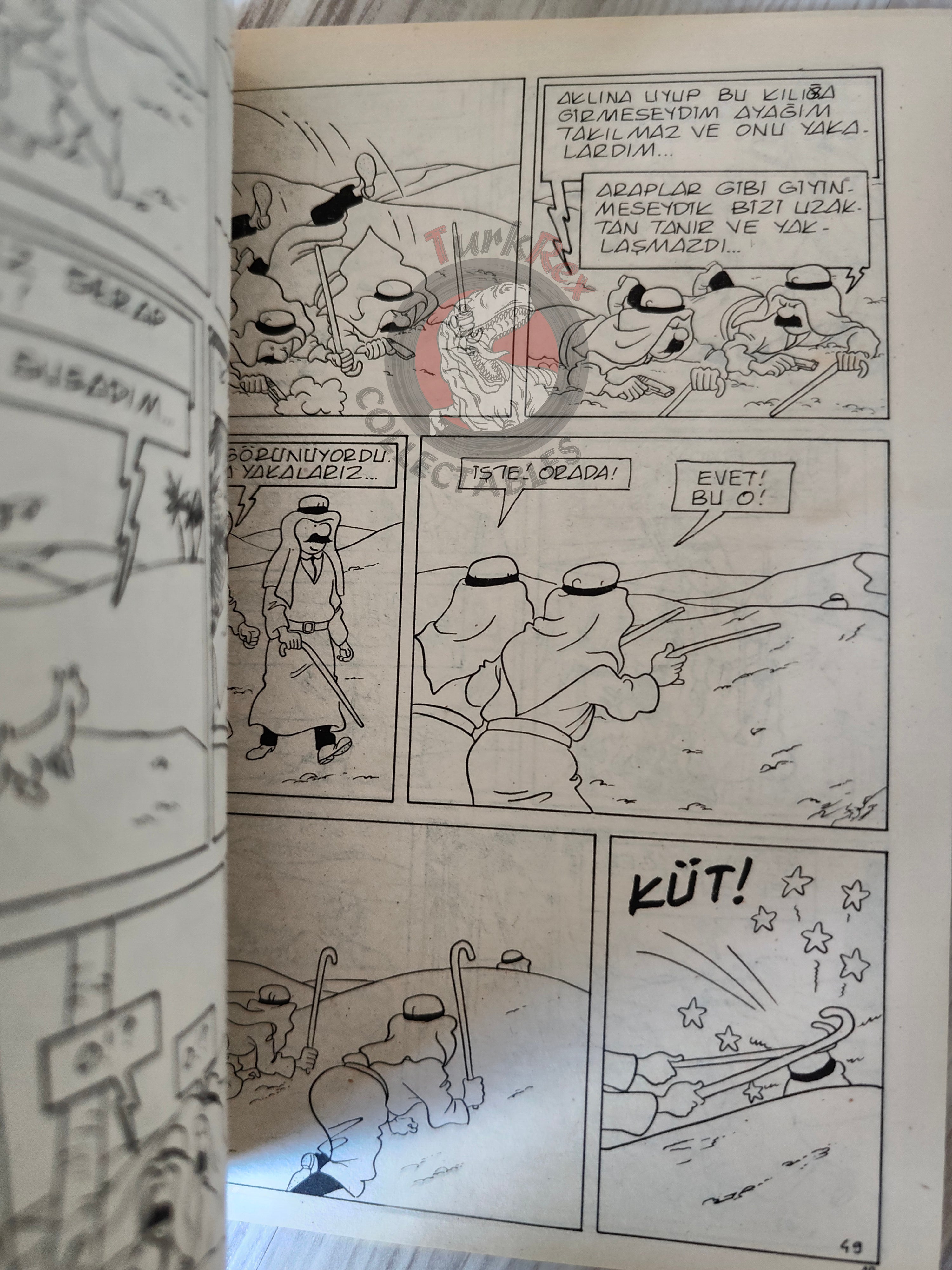 Tintin – Cigars of the Pharaoh mid 1980s Turkish Edition Comic Turkey 2