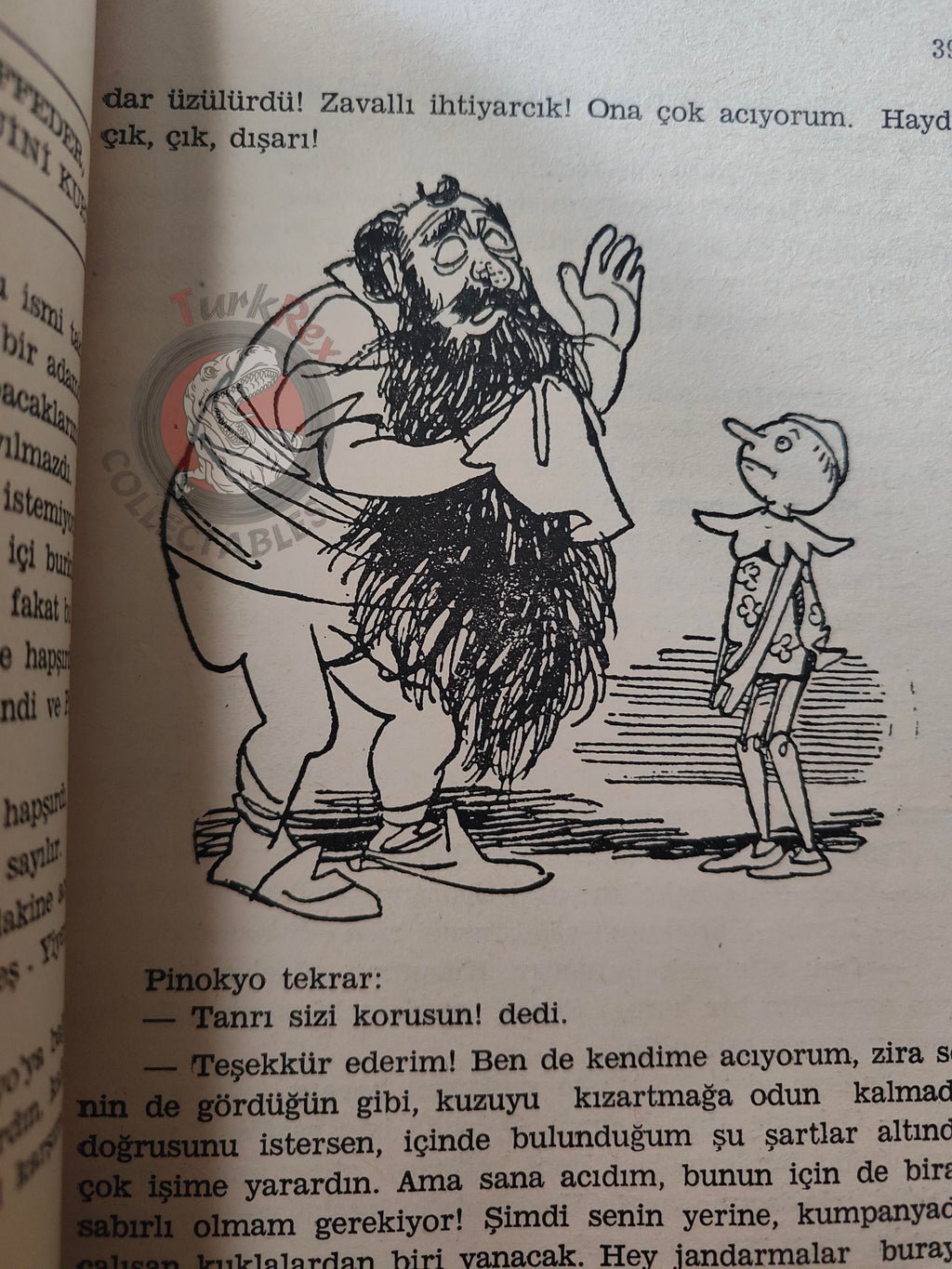Carlo Collodi – Pinocchio 1965 Turkish Book Turkey Illustrated