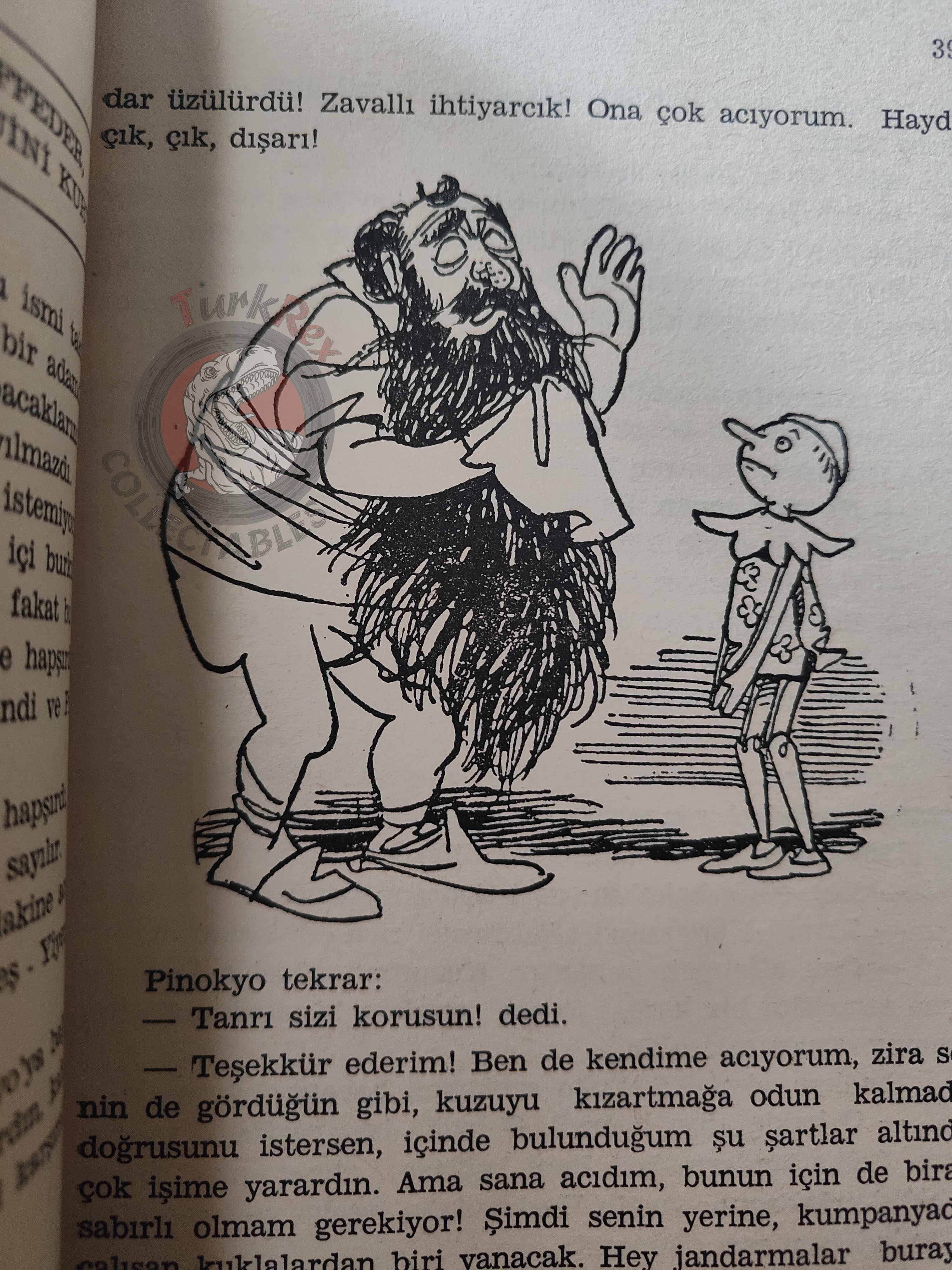 Carlo Collodi – Pinocchio 1965 Turkish Book Turkey Illustrated