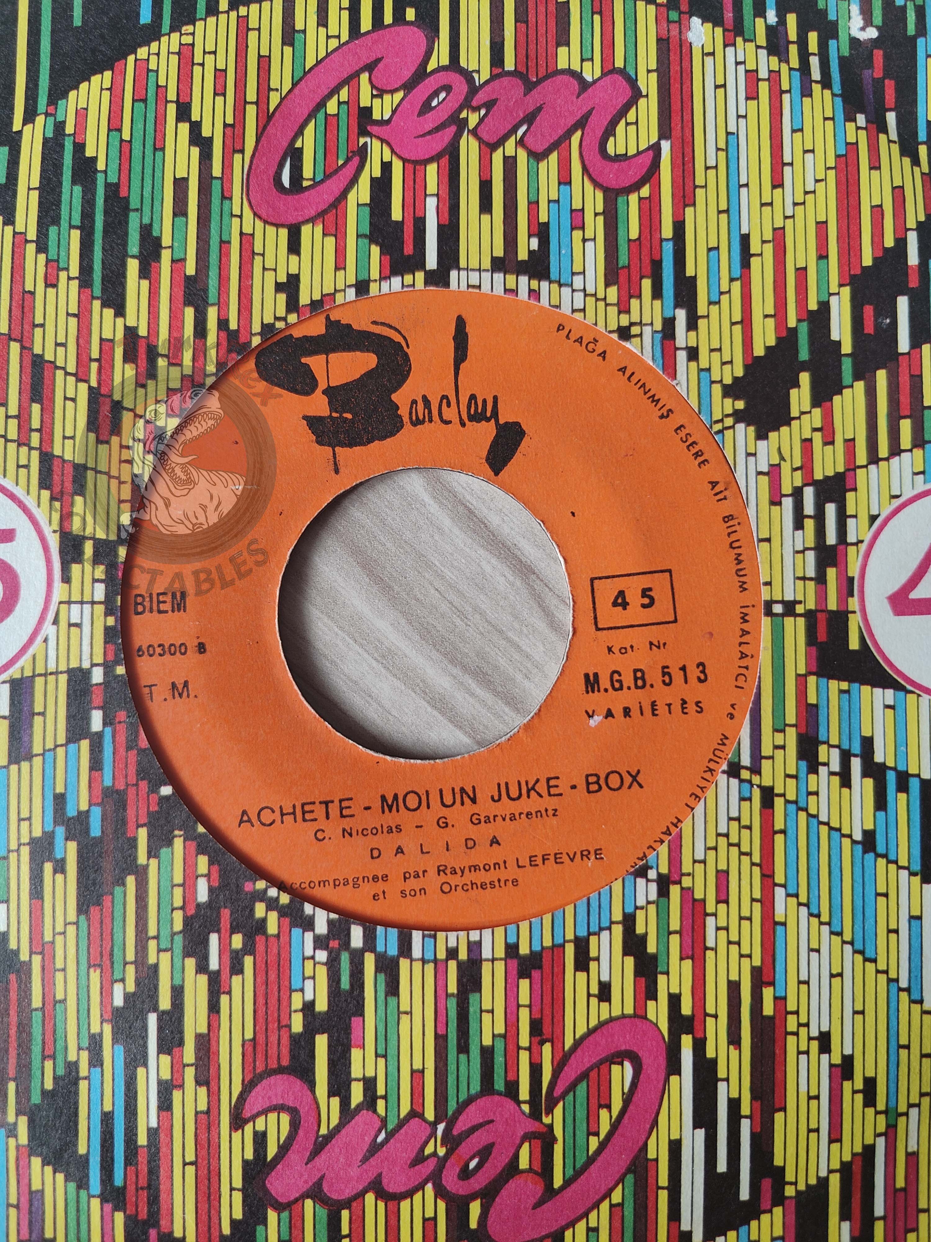 Dalida – La Leçon De Twist 7" Turkish Pressing Vinyl Turkey Edition