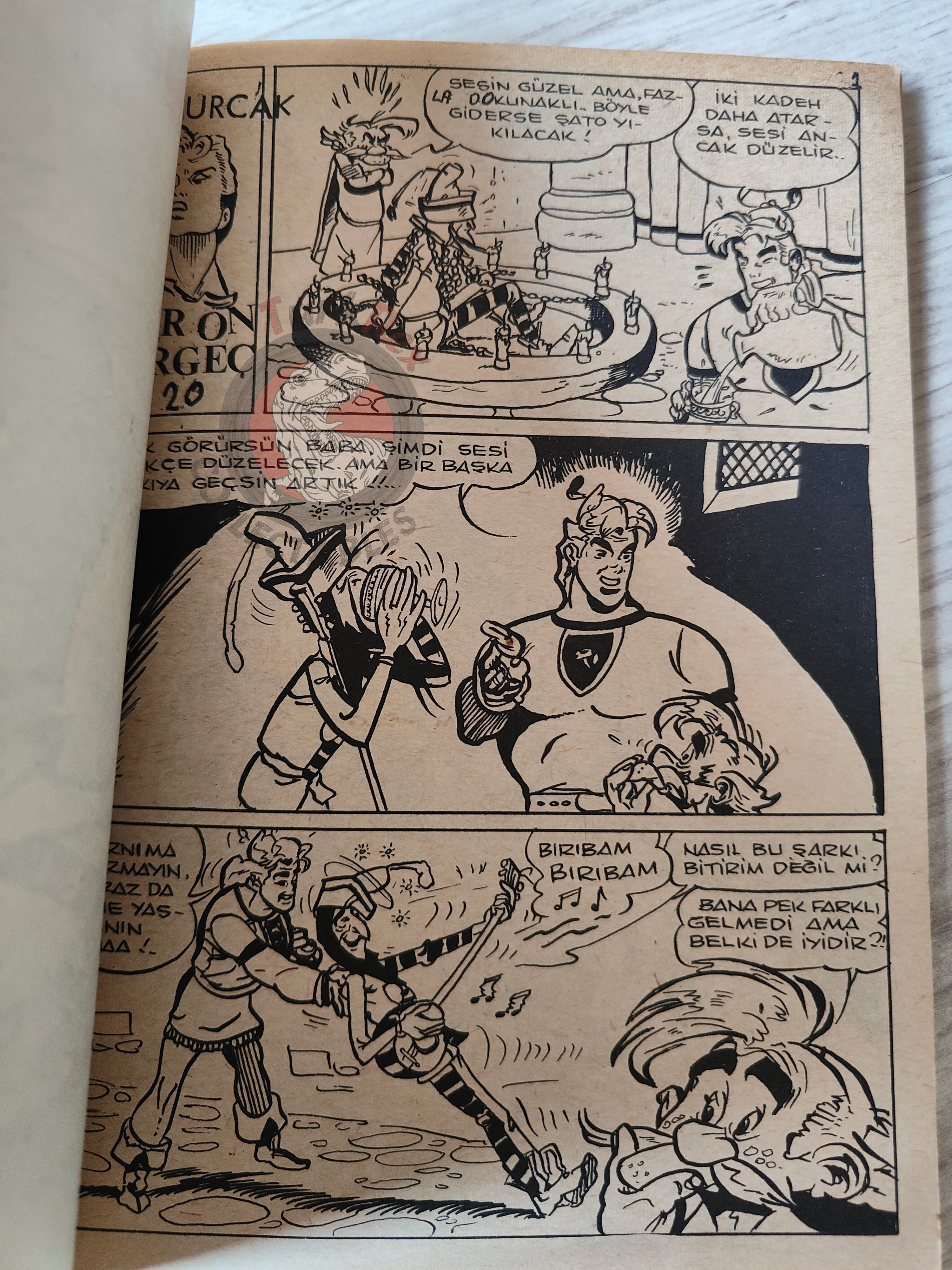 Belloy - Le Baron Maudit 1970 Turkish Comic Turkey Uderzo Yumurcak Mag #7