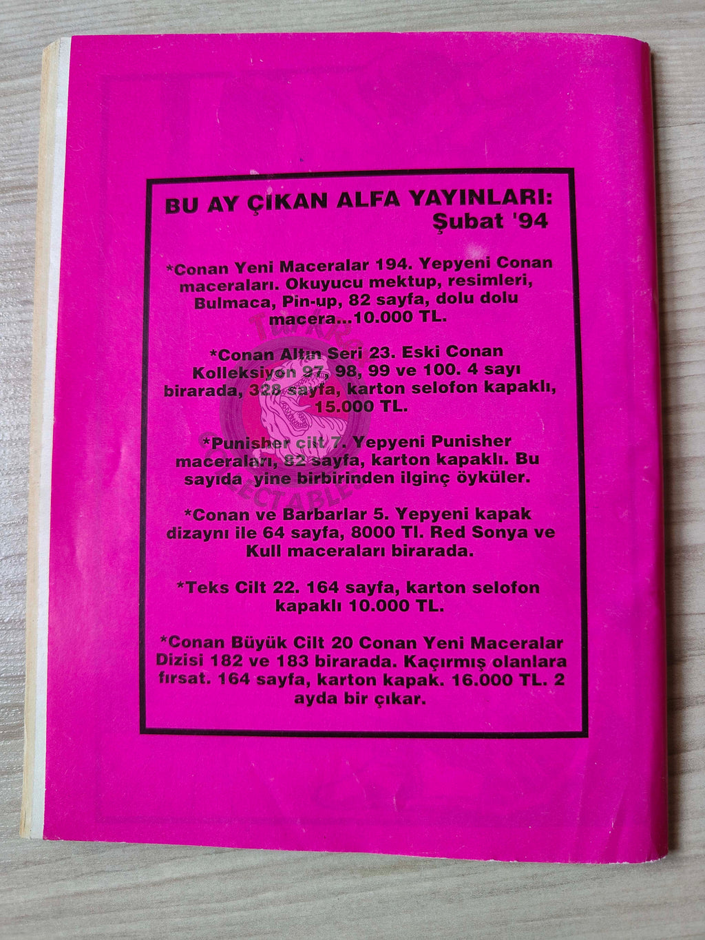 Conan ve Barbarlar #5 1994 Red Sonja & King Kull Turkish Comic Turkey