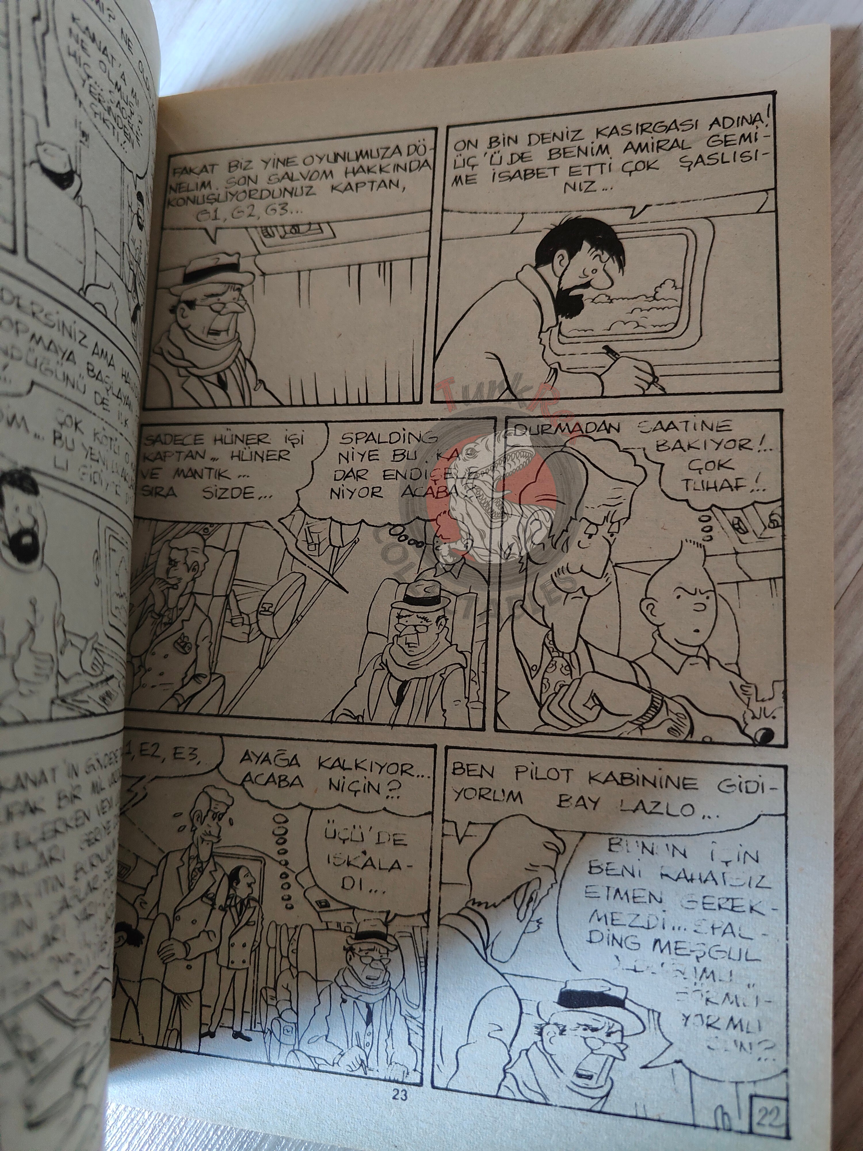 Tintin – Flight 714 to Sydney  mid 1980s Turkish Edition Comic Turkey 2