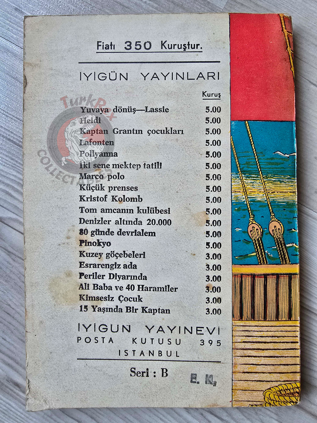 Robert Louis Stevenson – Kidnapped 1962 Turkish Book Turkey Illustrated