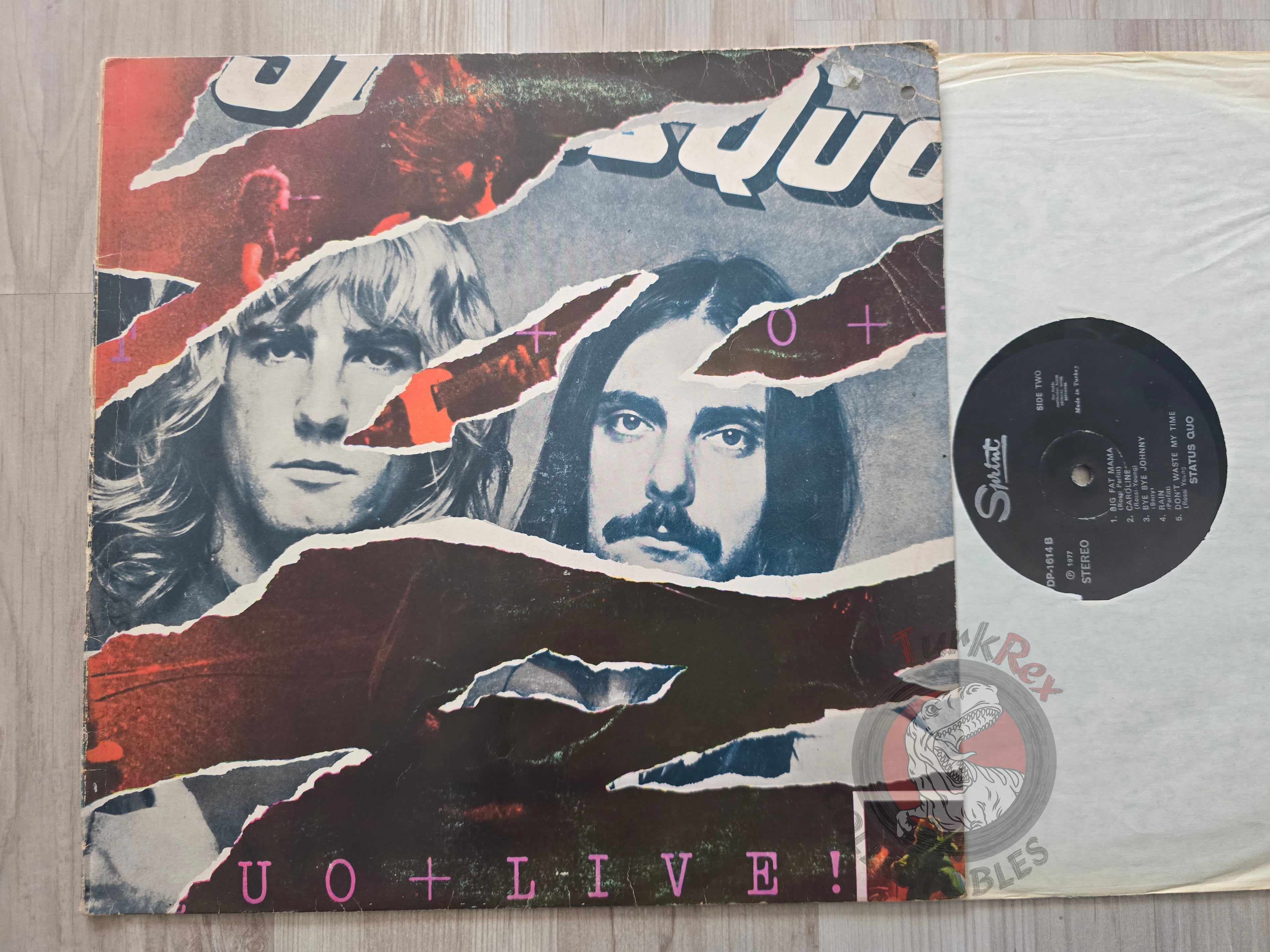 Status Quo – Live Turkish Pressing Vinyl Turkey Edition
