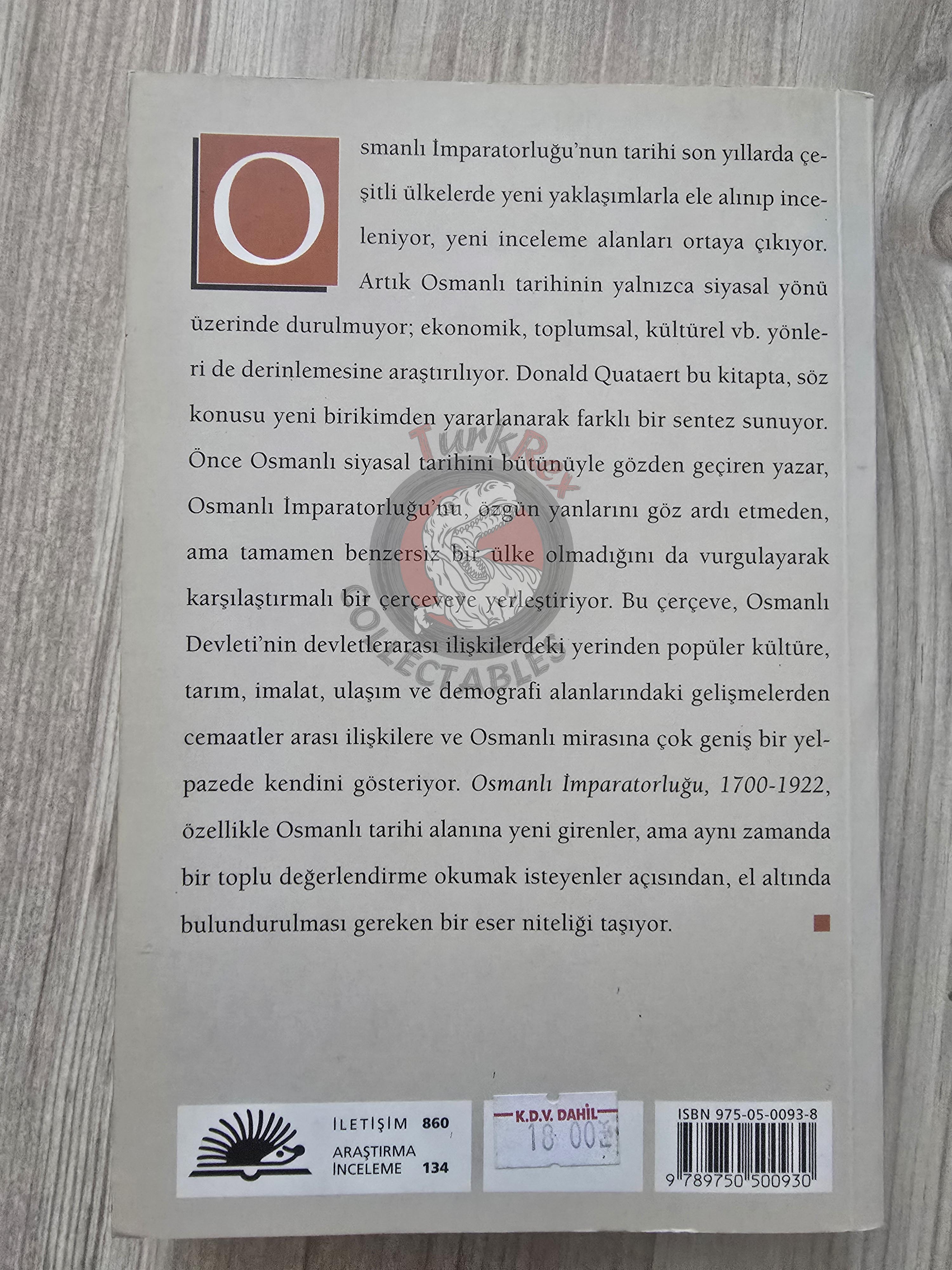 Donald Quataert – The Ottoman Empire 1700–1922 Turkish Book Turkey
