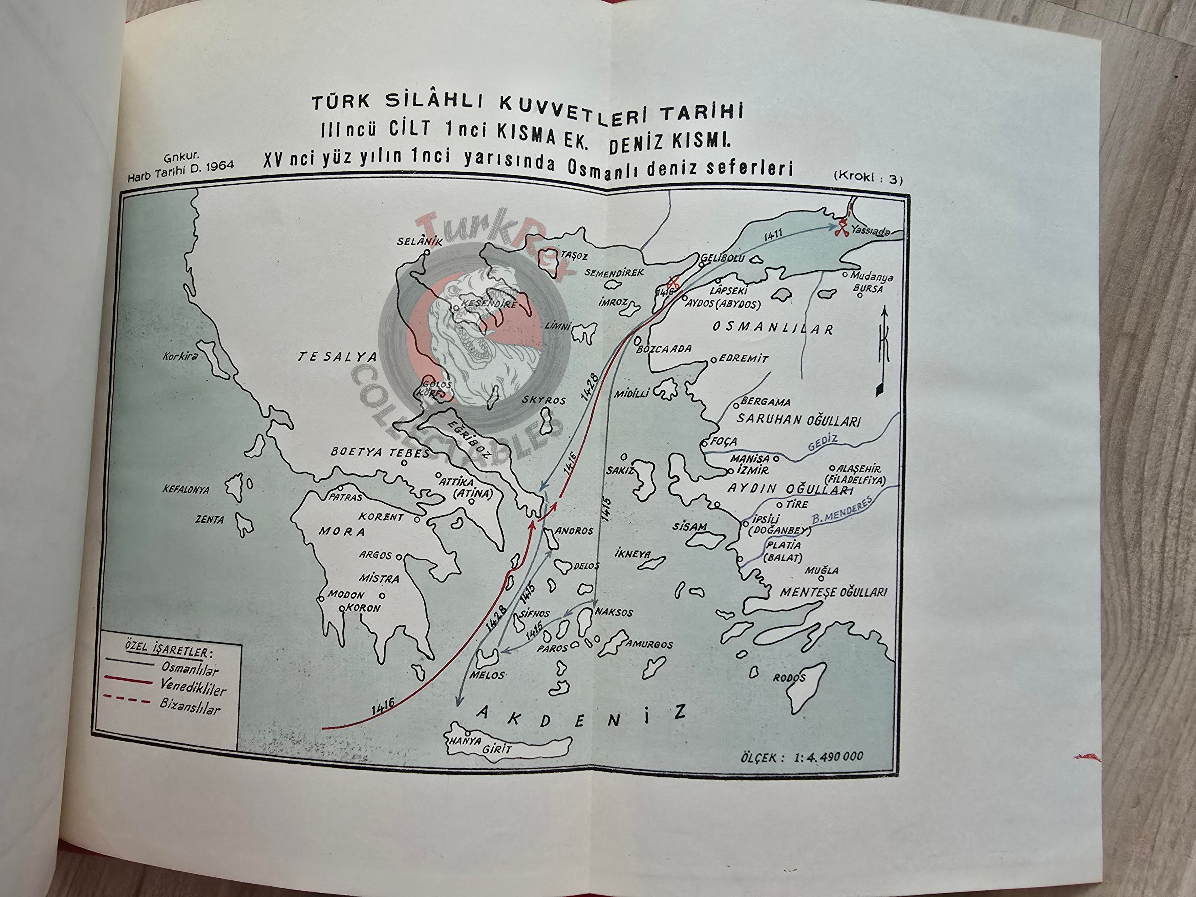 History of the Turkish Armed Forces: Maritime Section 1964 Turkish Book Military Ottoman Empire Maps