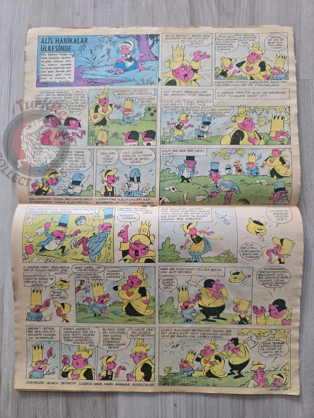 Doğan Kardeş 1971 Magazine #34 Turkish Comic Turkey William Tell Alice In Wonderland