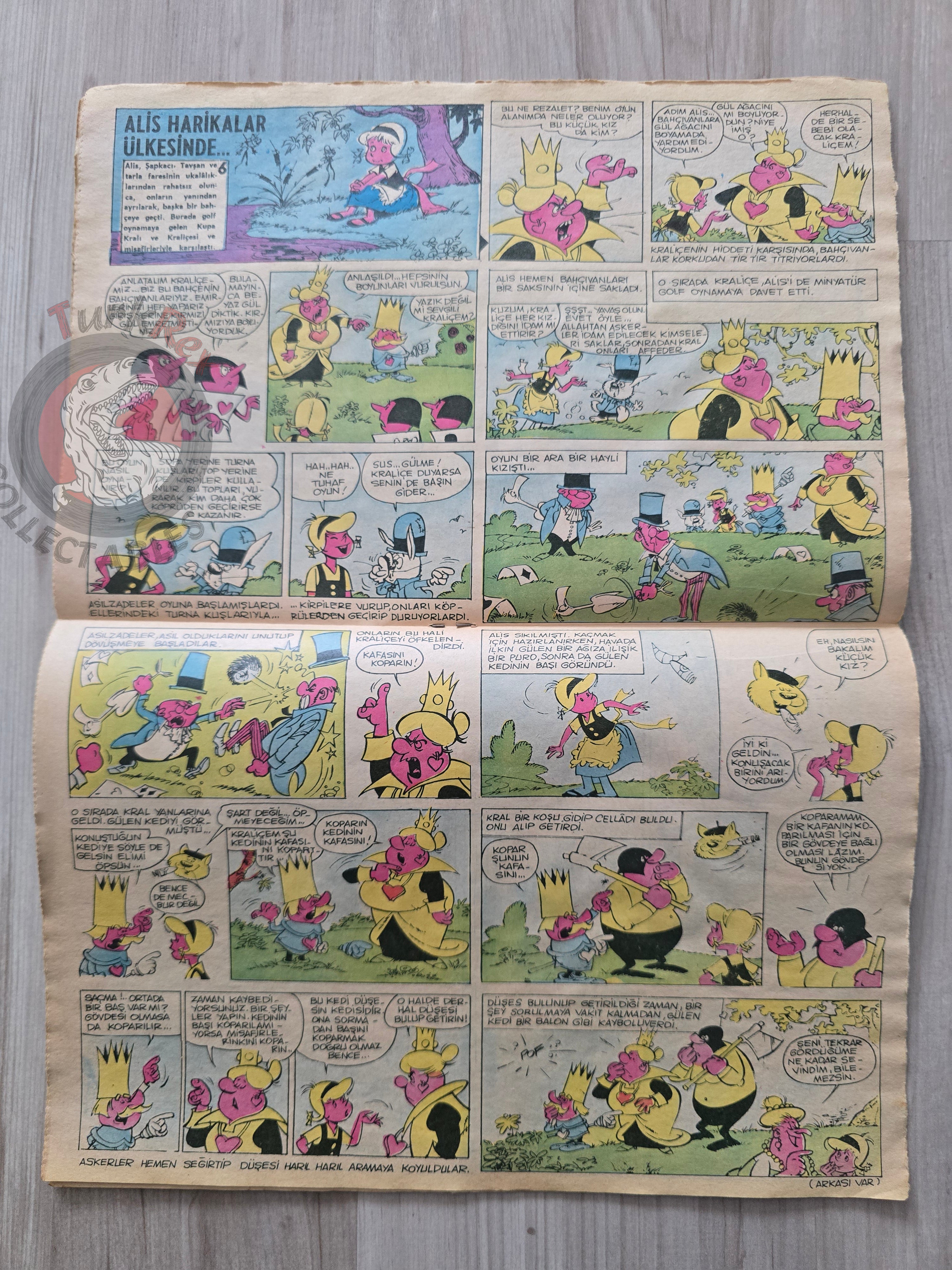 Doğan Kardeş 1971 Magazine #34 Turkish Comic Turkey William Tell Alice In Wonderland