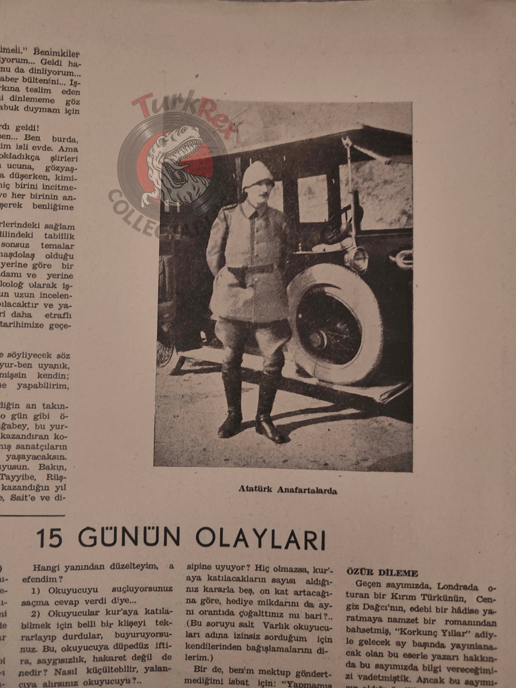 Varlık 1956 Atatürk Turkish Literary Mag Turkey Ataturk