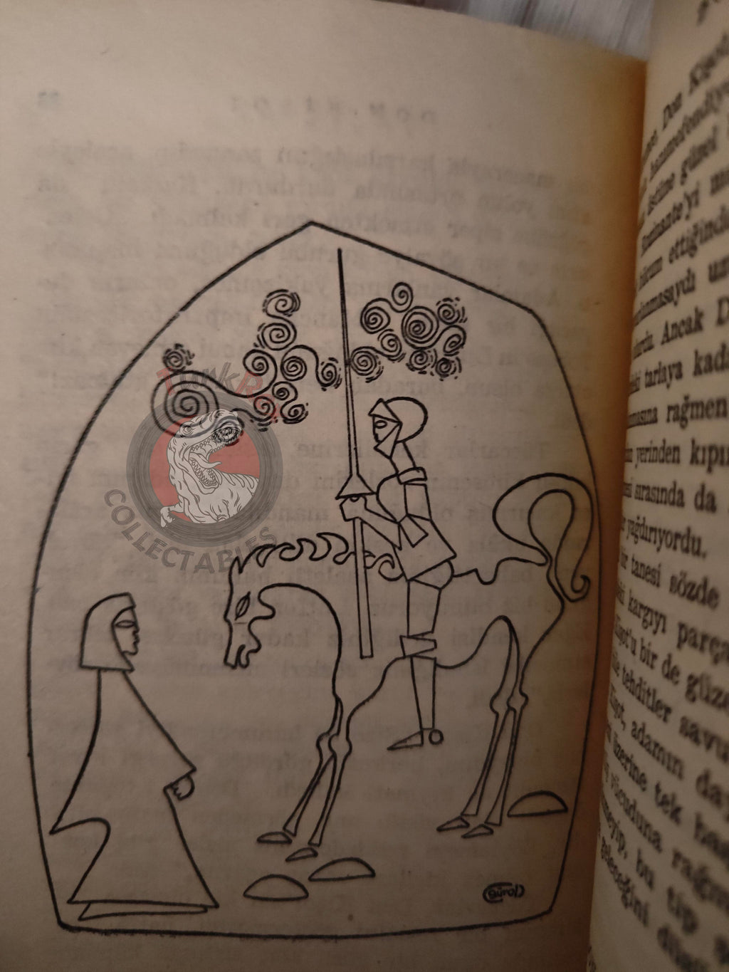 Miguel de Cervantes – Don Quixote 1969 Turkish Book Turkey Illustrated