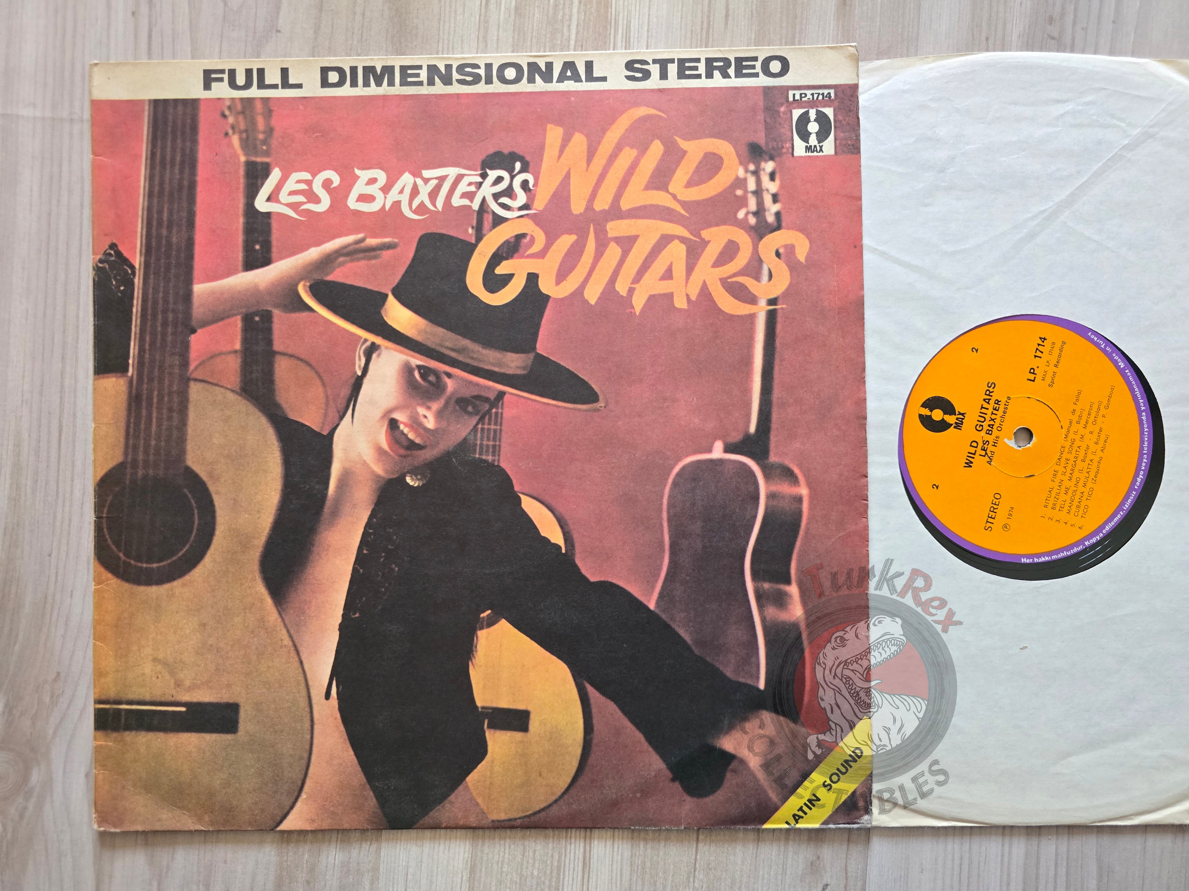 Les Baxter And His Orchestra – Les Baxter's Wild Guitars Turkish Pressing Vinyl Turkey Edition