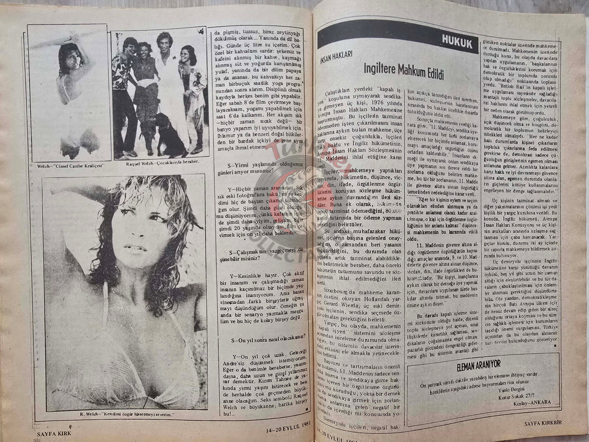 Yankı 1981 Is Gaddafi a Threat to Turkey? Turkish Magazine Muammar Sheikh Jaber Al-Ahmad Al-Sabah Kuwait