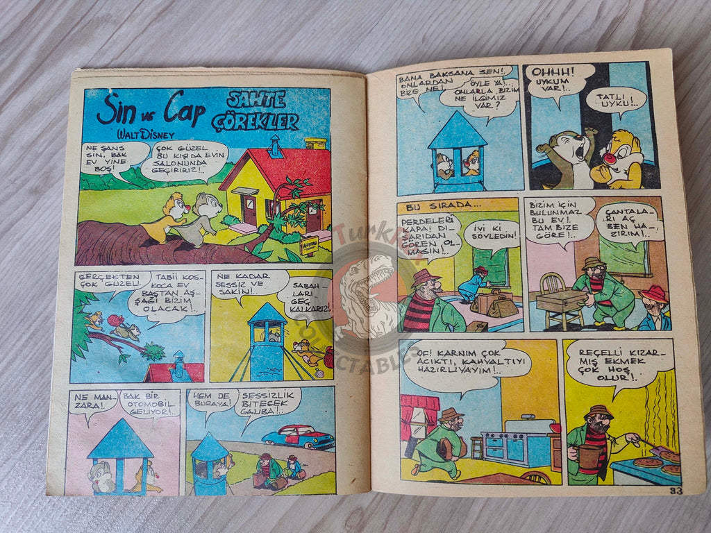 Mickey Mouse Mag #10 1970 Turkish Comic Turkey Walt Disney Donald Duck