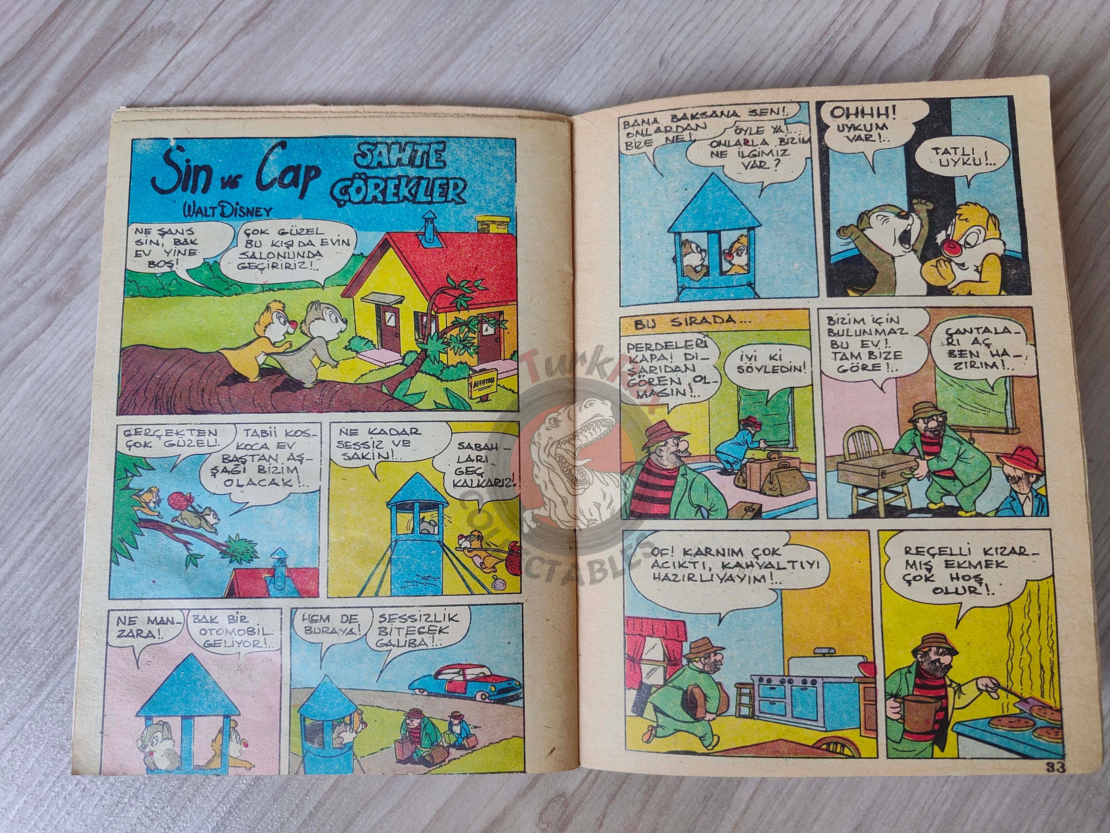 Mickey Mouse Mag #10 1970 Turkish Comic Turkey Walt Disney Donald Duck