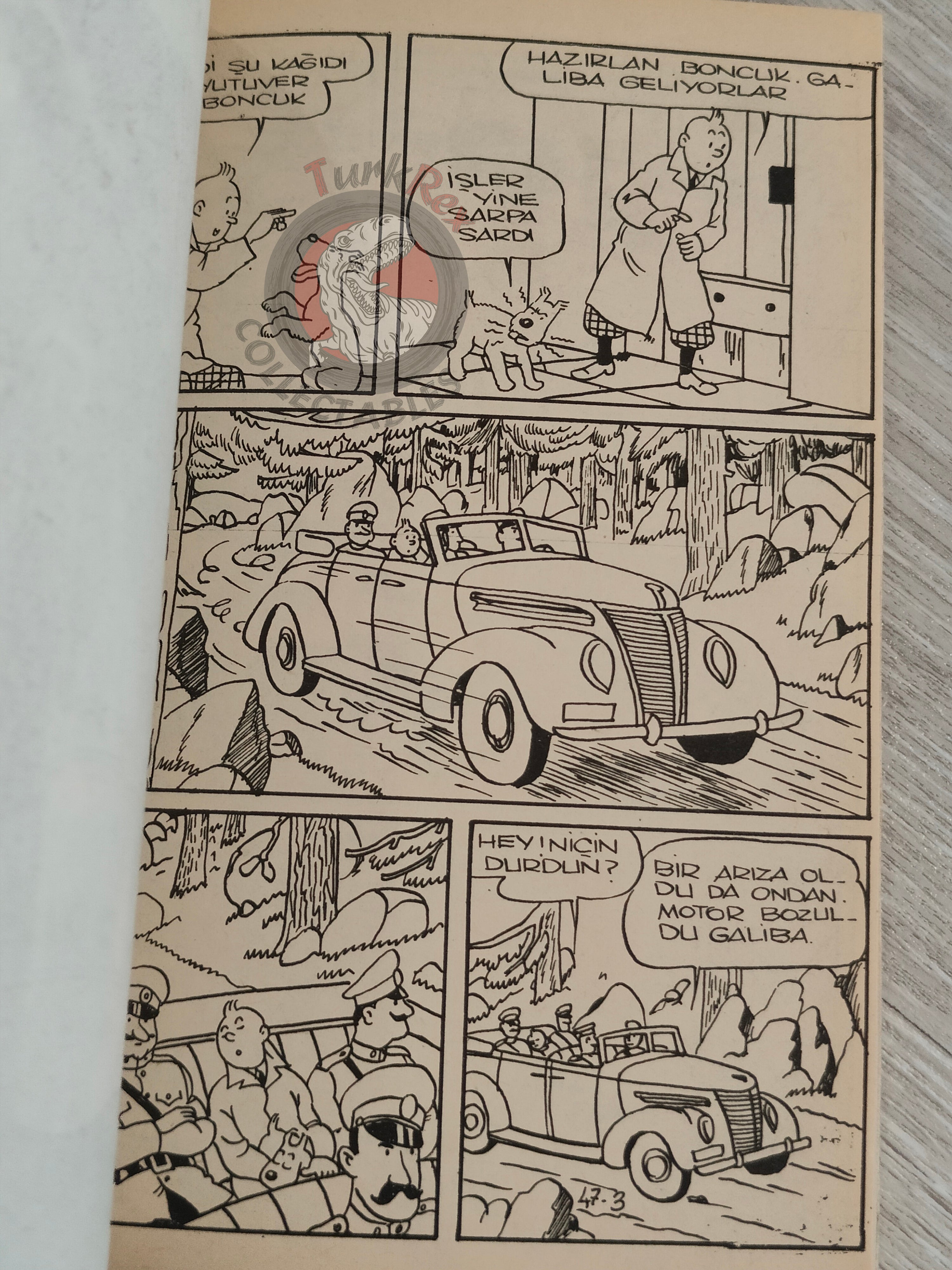 Tintin – King Ottokar's Sceptre 1973 Turkish Edition Comic Turkey