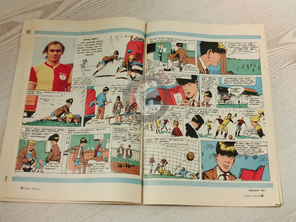 Doğan Kardeş 1975 Magazine #48 Turkish Comic Turkey Dick Turpin Smurfs Spirou Gaston