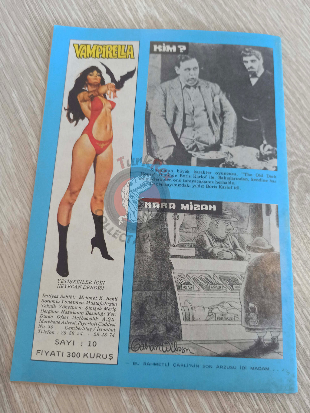 Vampirella #10 1976 Turkish Comic Turkey Warren Publishing cover #28 #18 Morbius