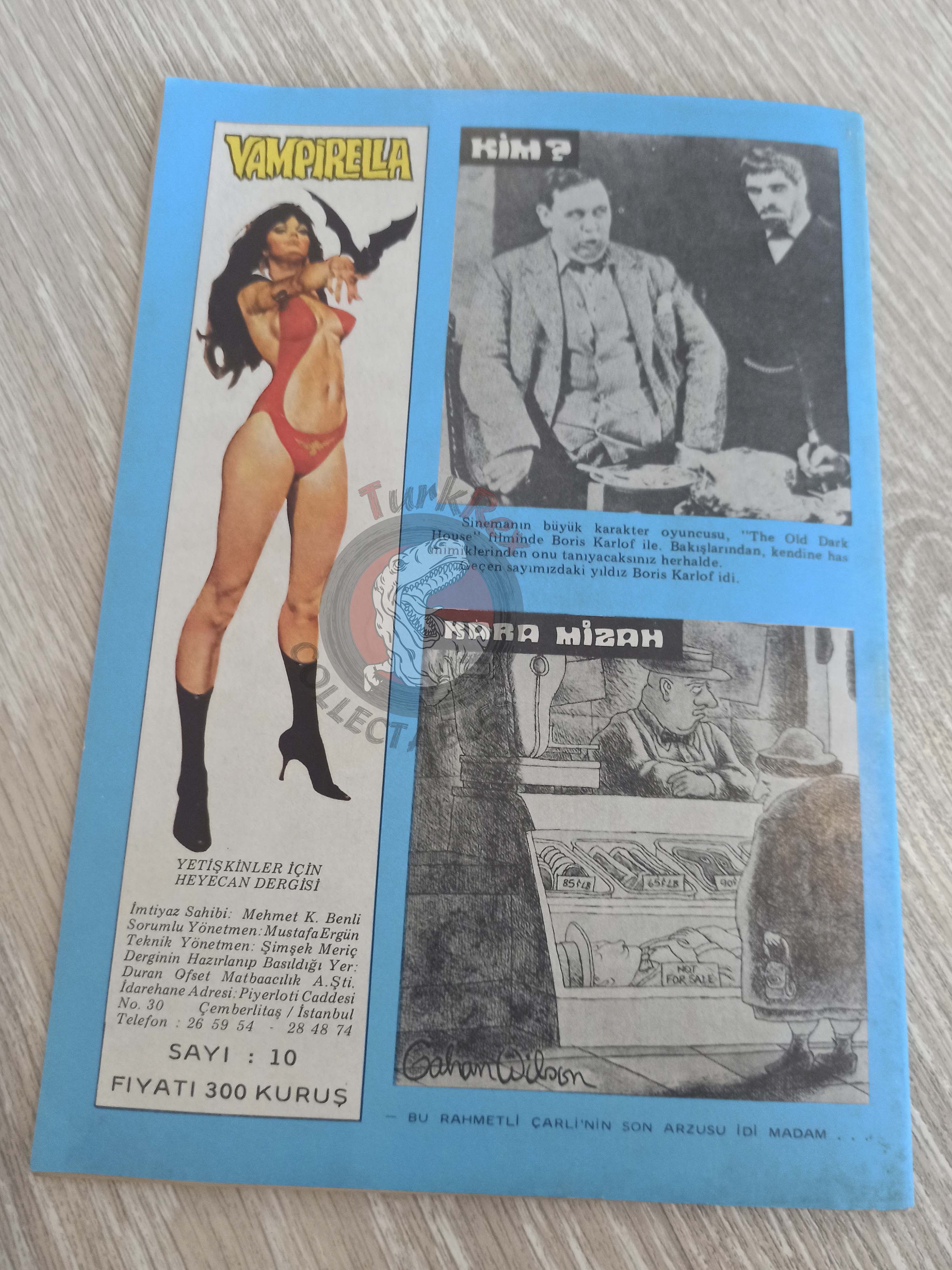 Vampirella #10 1976 Turkish Comic Turkey Warren Publishing cover #28 #18 Morbius