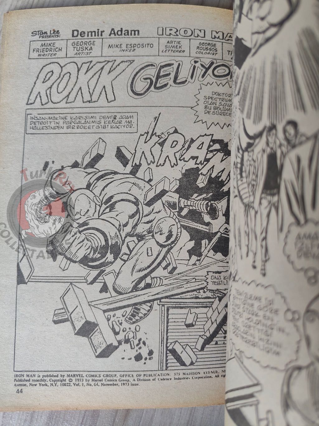 Iron Man #3 1988 Turkish Comic Turkey cover #63 inside #62 #63 #64