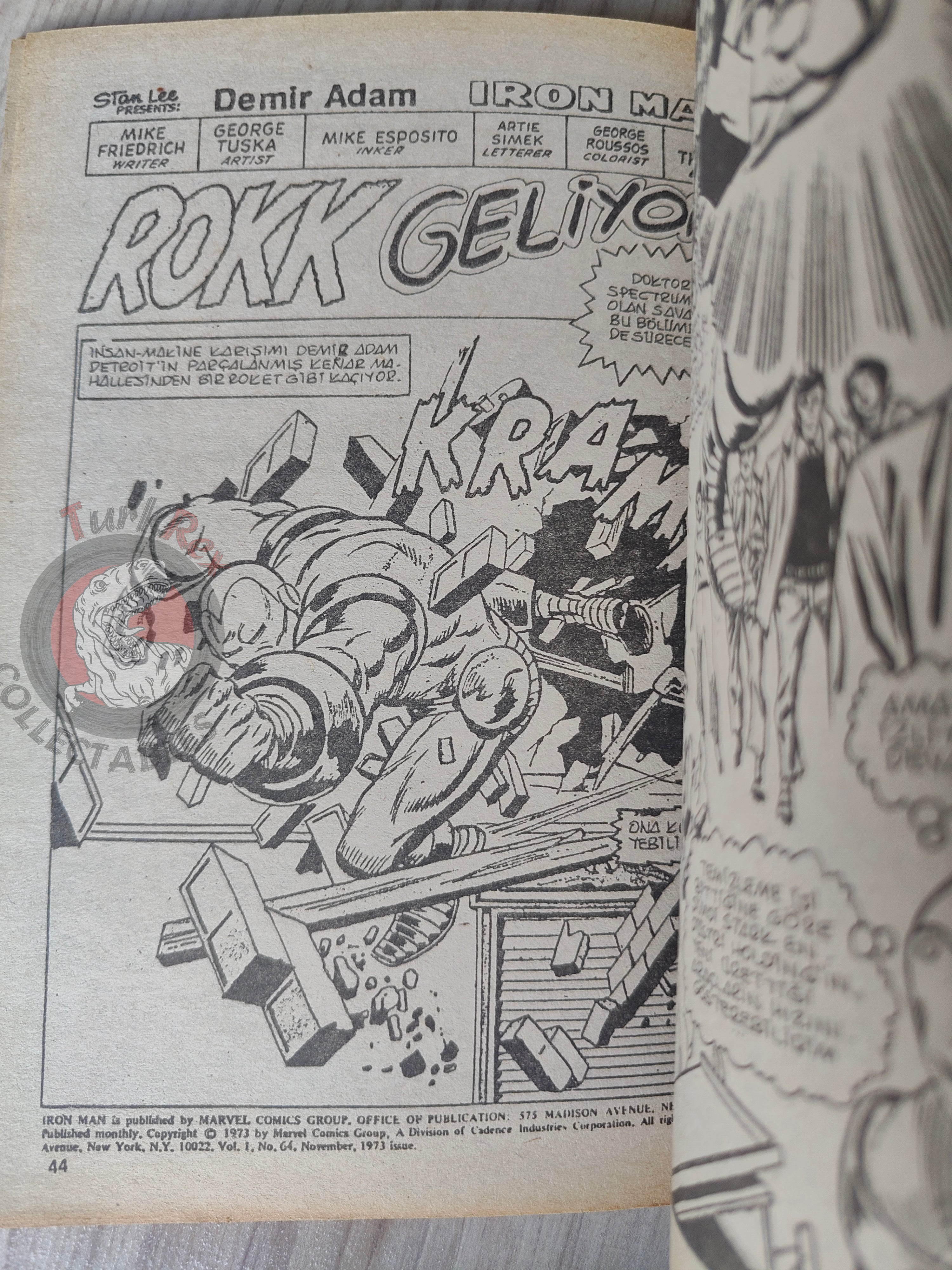 Iron Man #3 1988 Turkish Comic Turkey cover #63 inside #62 #63 #64