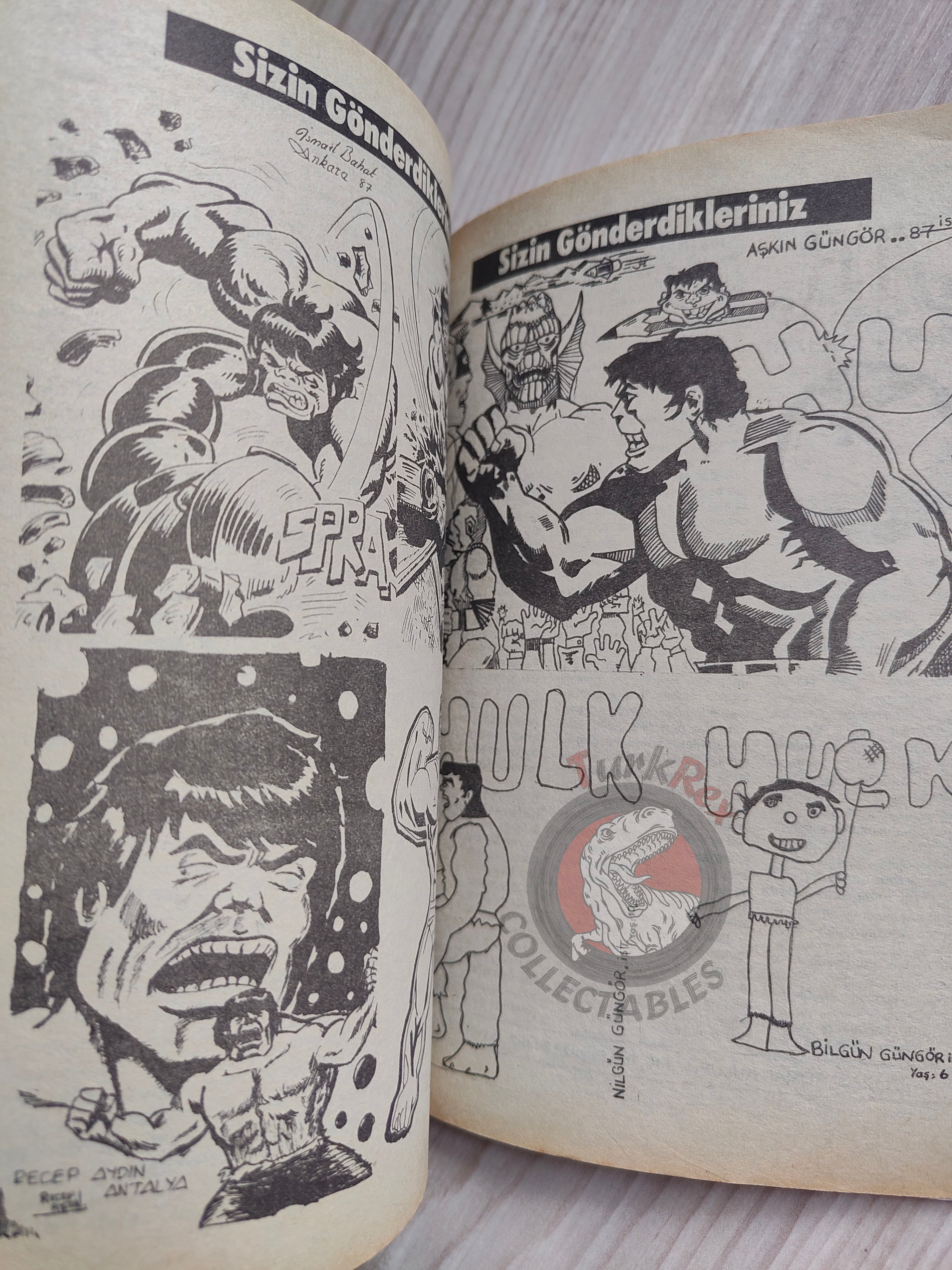 Hulk #7 1988 Turkish Comic Turkey cover #21  #134