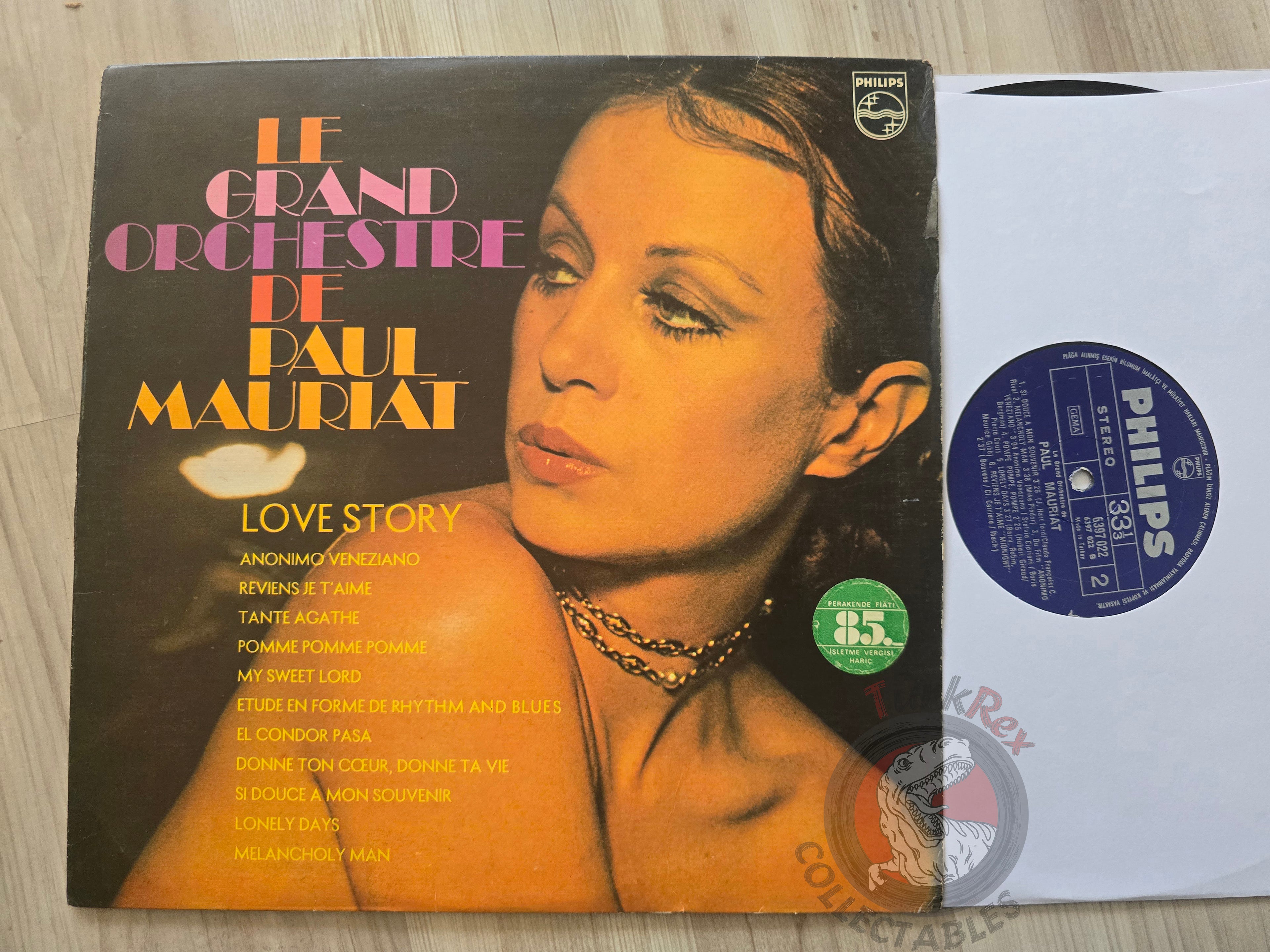 Paul Mauriat – Love Story Turkish Pressing Vinyl Turkey Edition