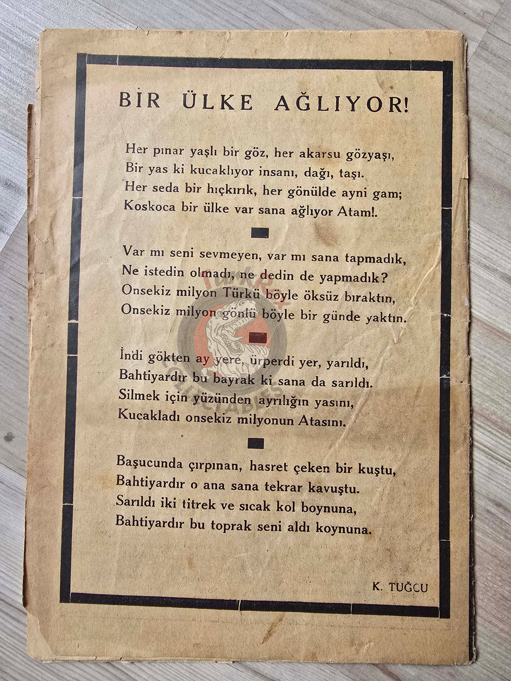 Yavrutürk #133 Atatürk Memorial Death 1938 Turkish Comic Mag Turkey Snow White