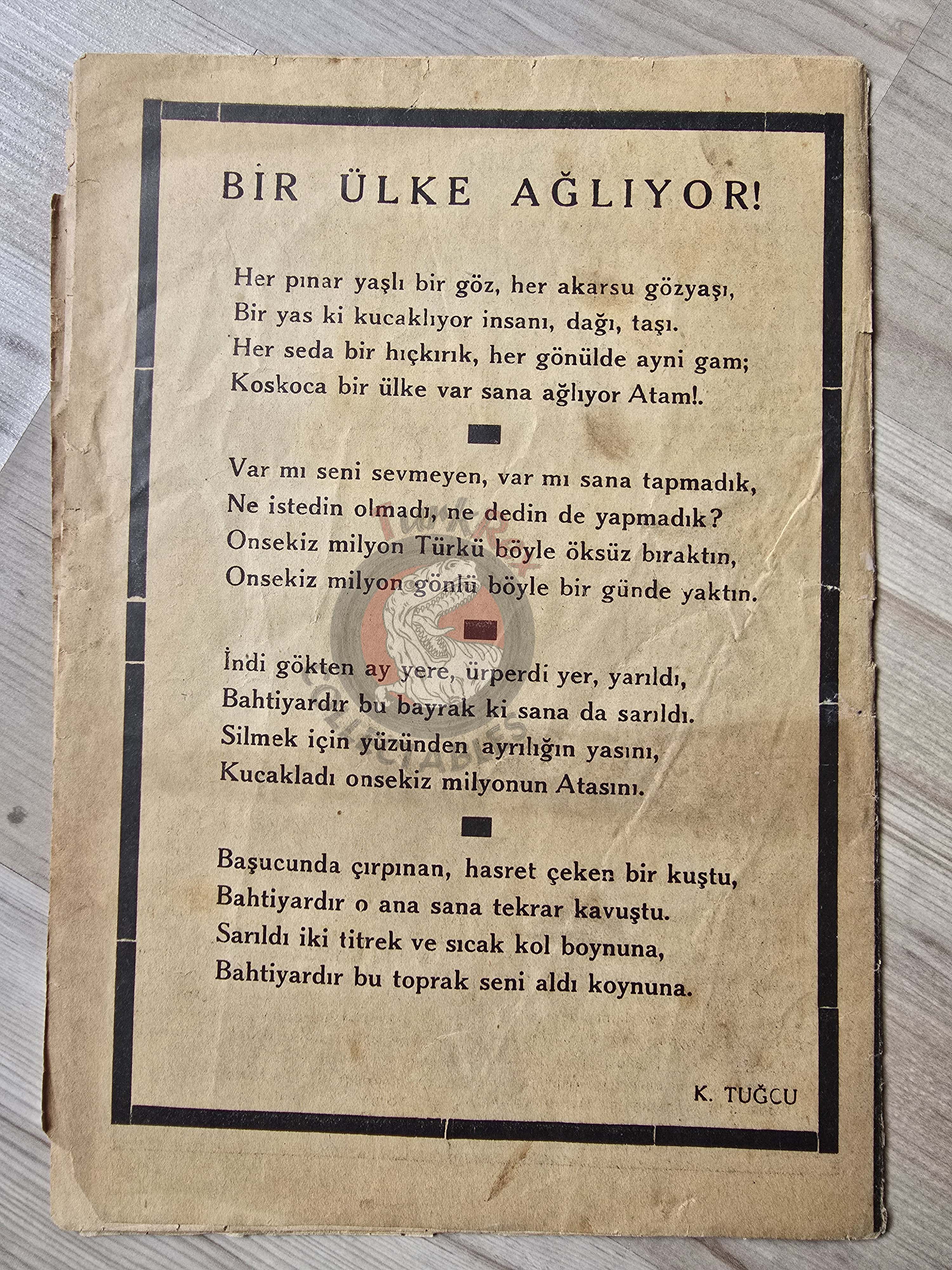 Yavrutürk #133 Atatürk Memorial Death 1938 Turkish Comic Mag Turkey Snow White
