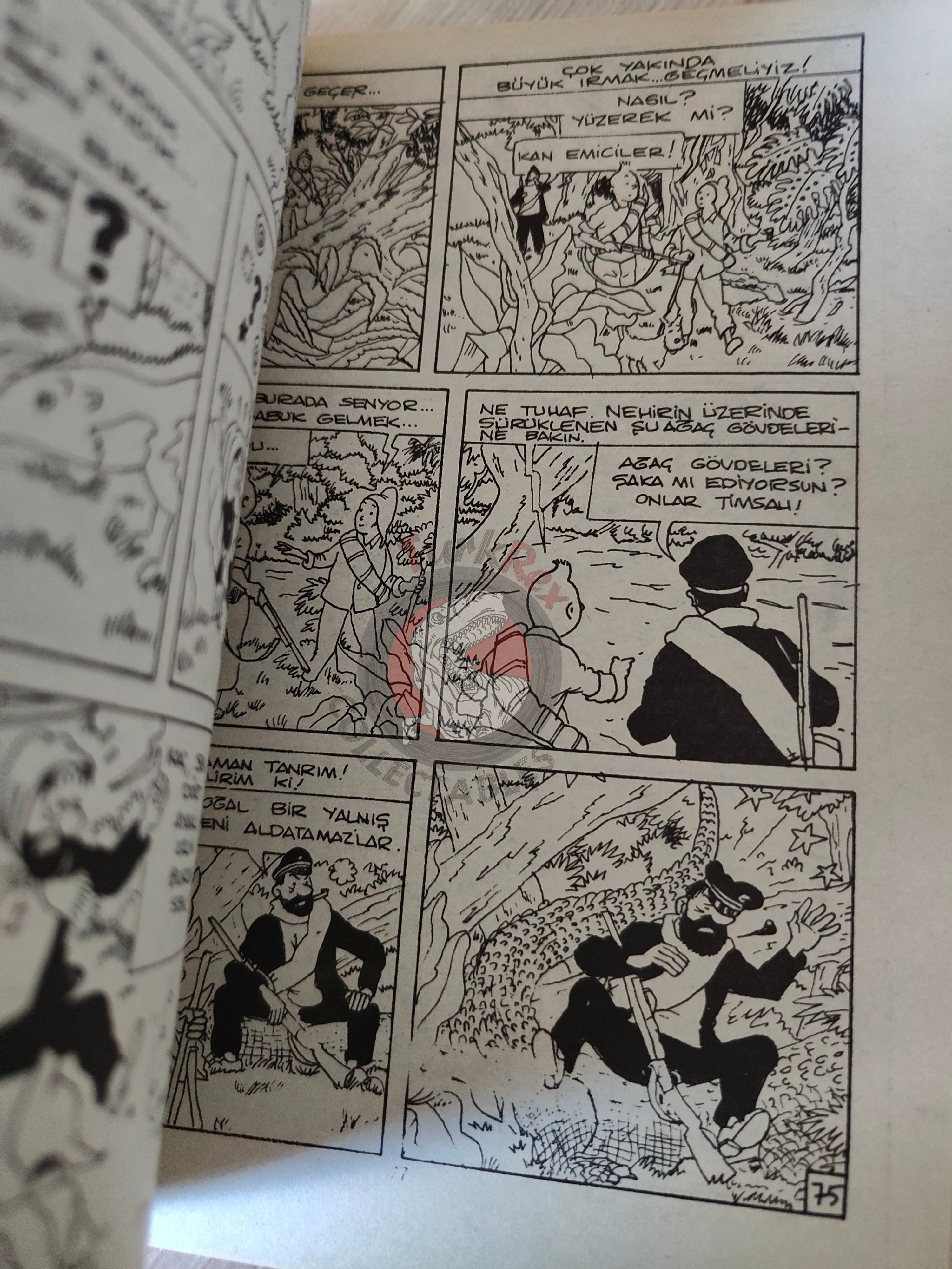 Tintin – Prisoners of the Sun mid 1980s Turkish Edition Comic Turkey 1