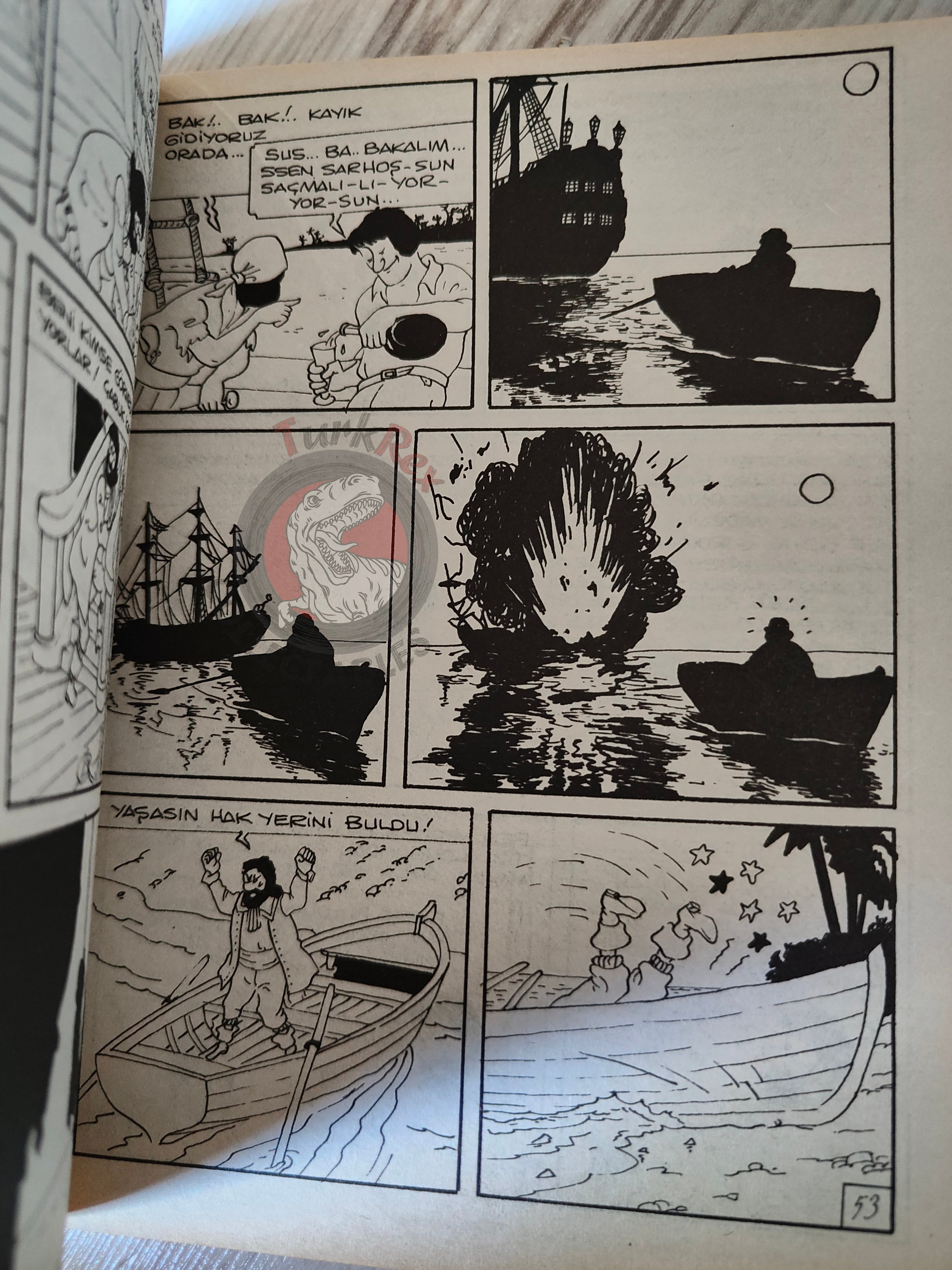 Tintin – The Secret of the Unicorn mid 1980s Turkish Edition Comic Turkey 2