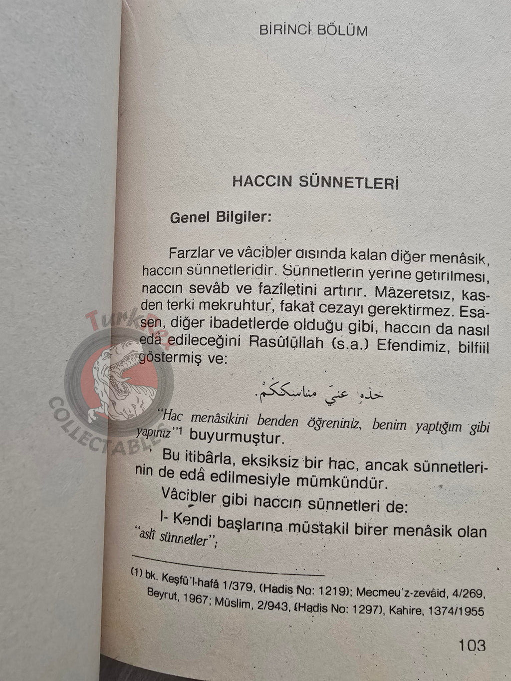Hajj Guide 1988 Turkish Pilgrimage Handbook with Saudi Arabia Map Mecca Kaaba Medina