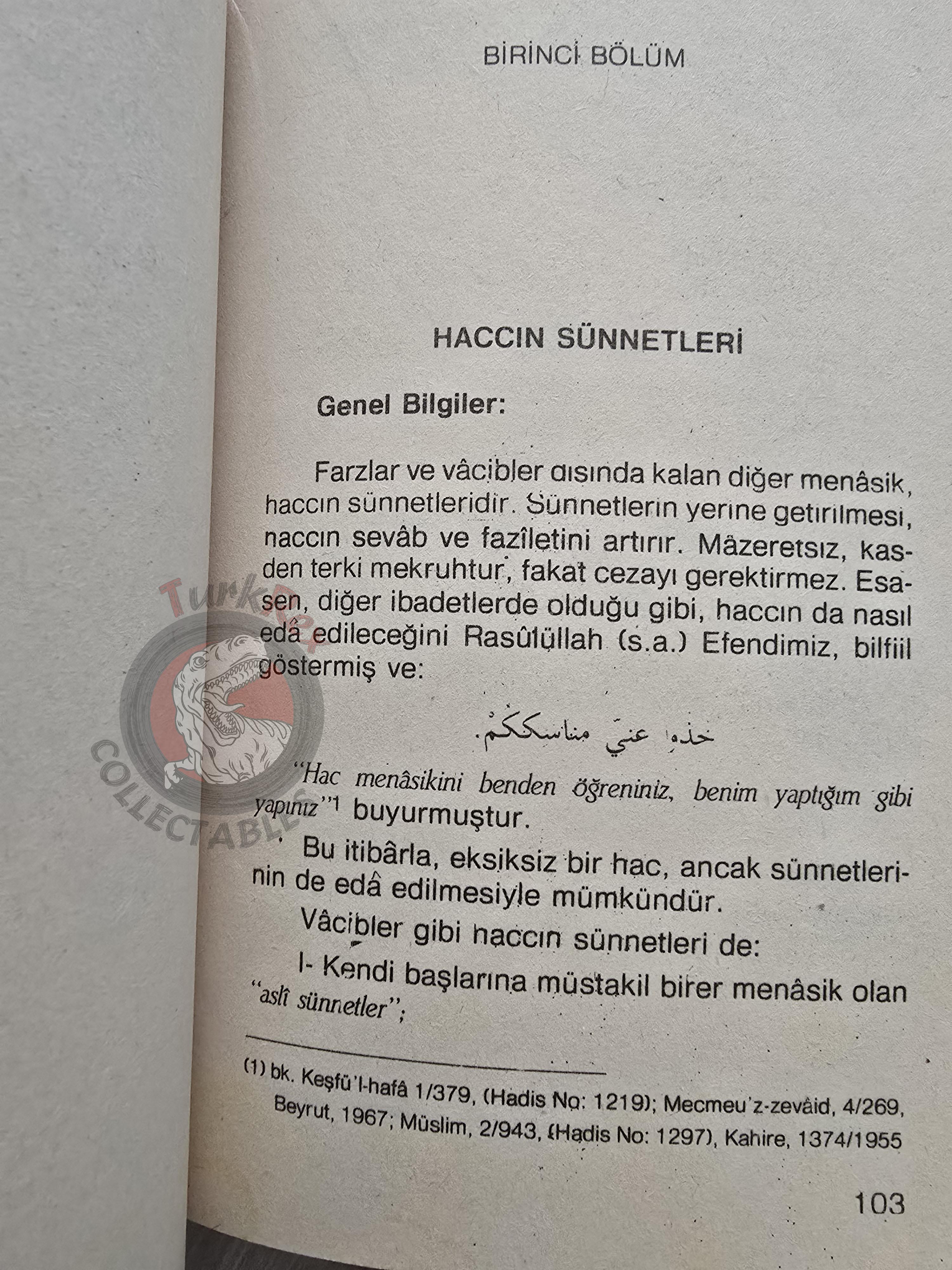 Hajj Guide 1988 Turkish Pilgrimage Handbook with Saudi Arabia Map Mecca Kaaba Medina