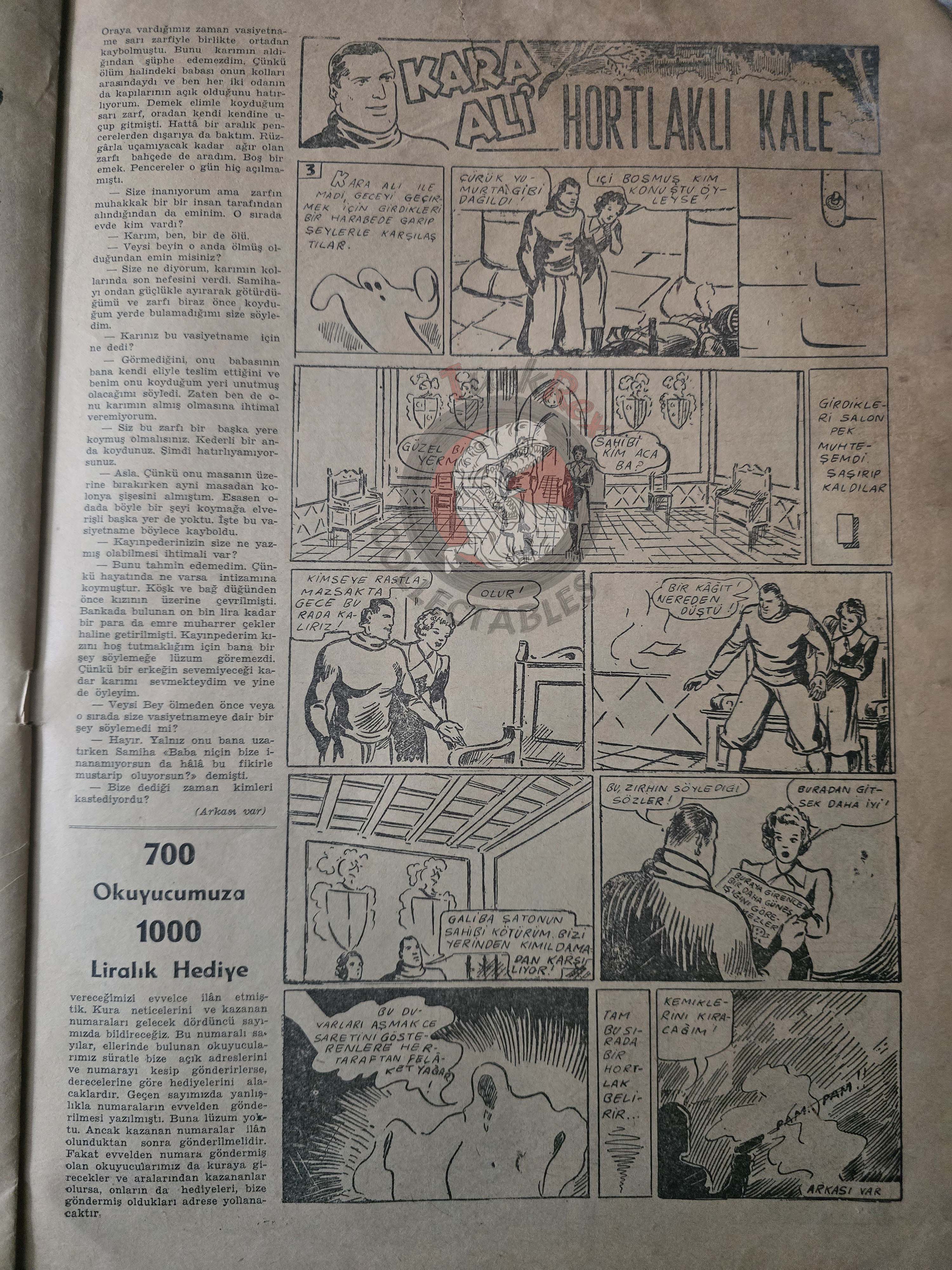 Binbir Roman #3 1948 The Phantom - Mandrake the Magician Turkish Comic Mag Turkey