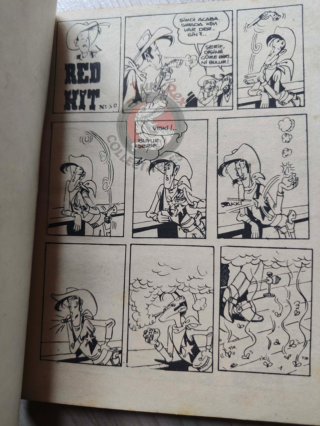 Lucky Luke #17 Contre Pat Poker 1973 Turkish Comic Turkey Le Vieux Nick
