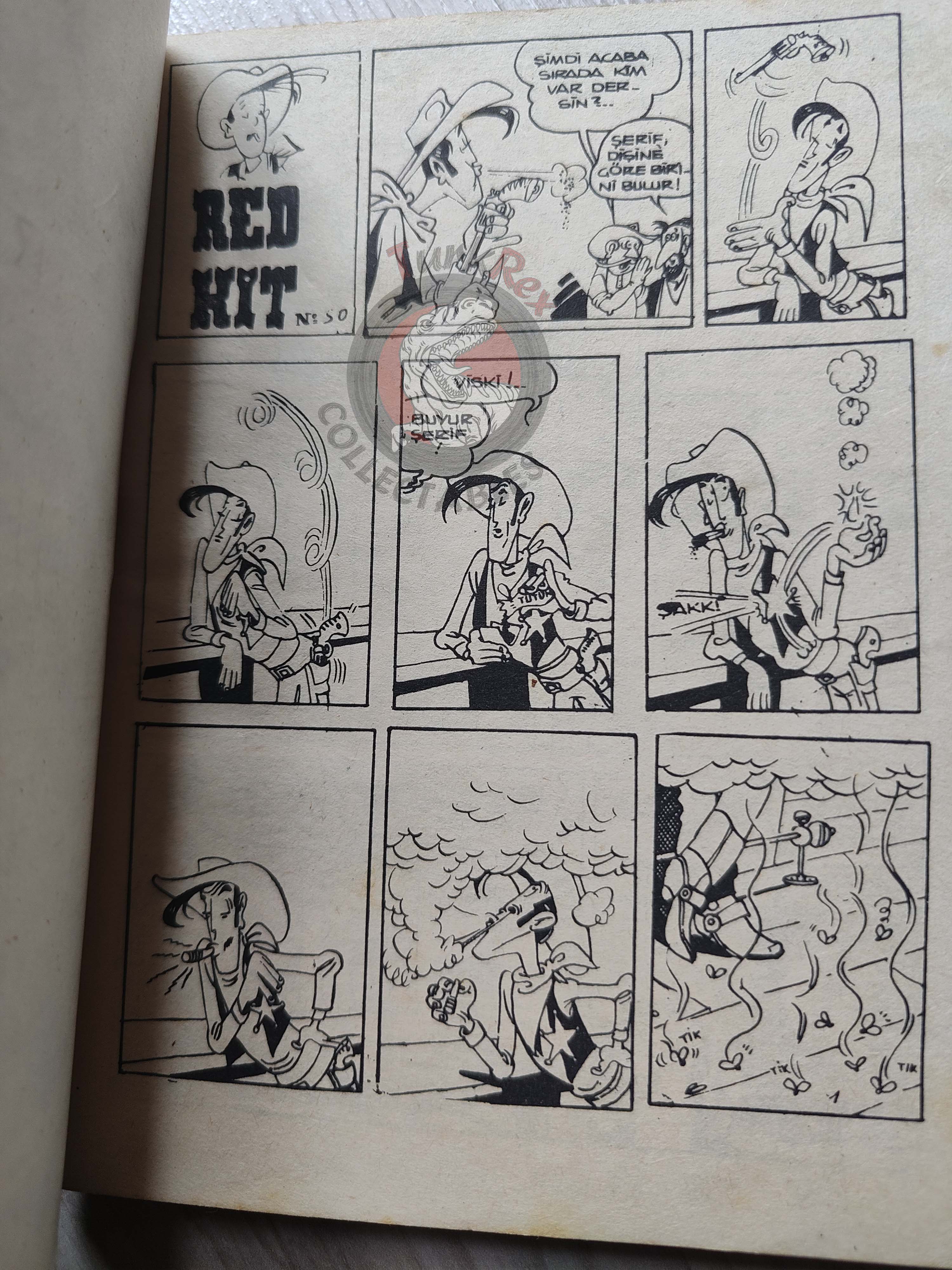 Lucky Luke #17 Contre Pat Poker 1973 Turkish Comic Turkey Le Vieux Nick