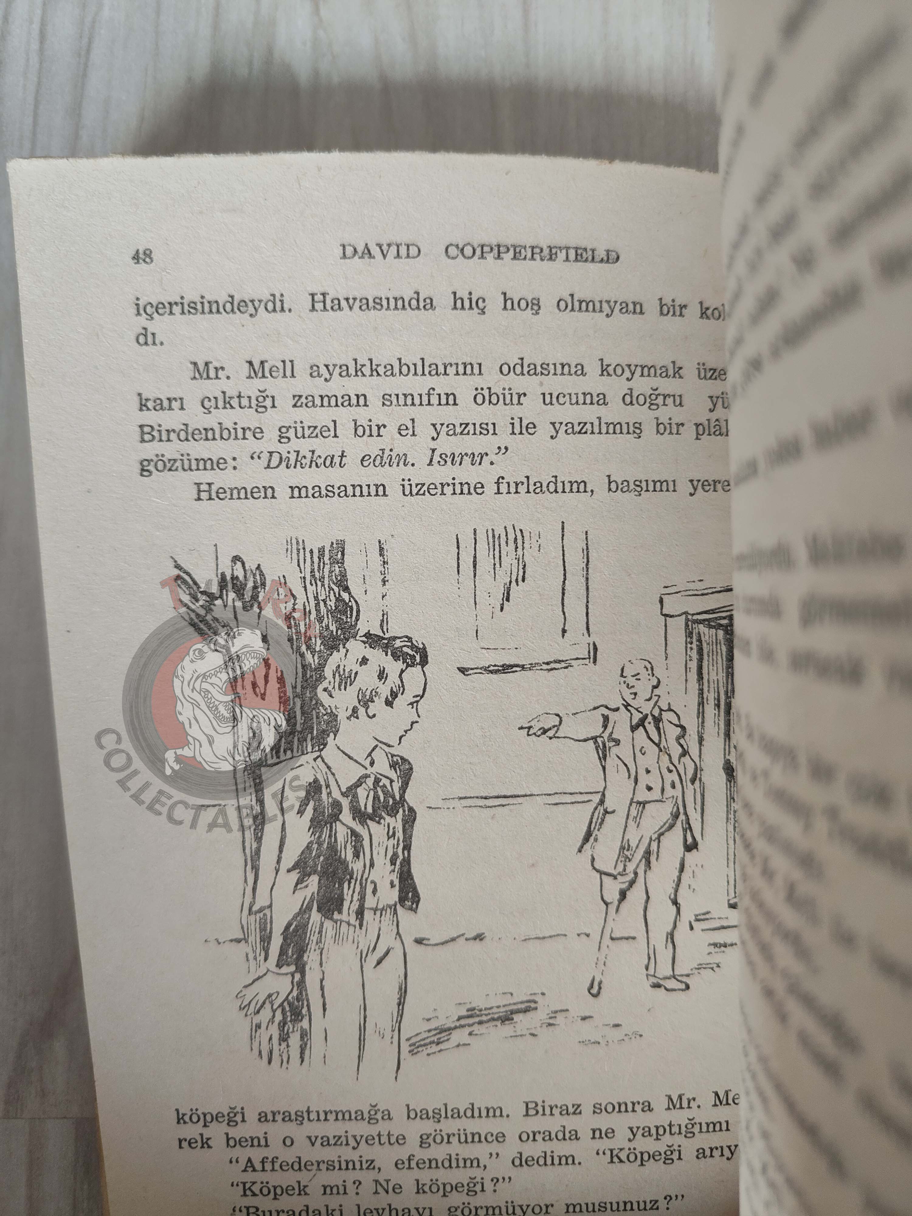 Charles Dickens –  David Copperfield 1958 Illustrated Turkish Book Turkey